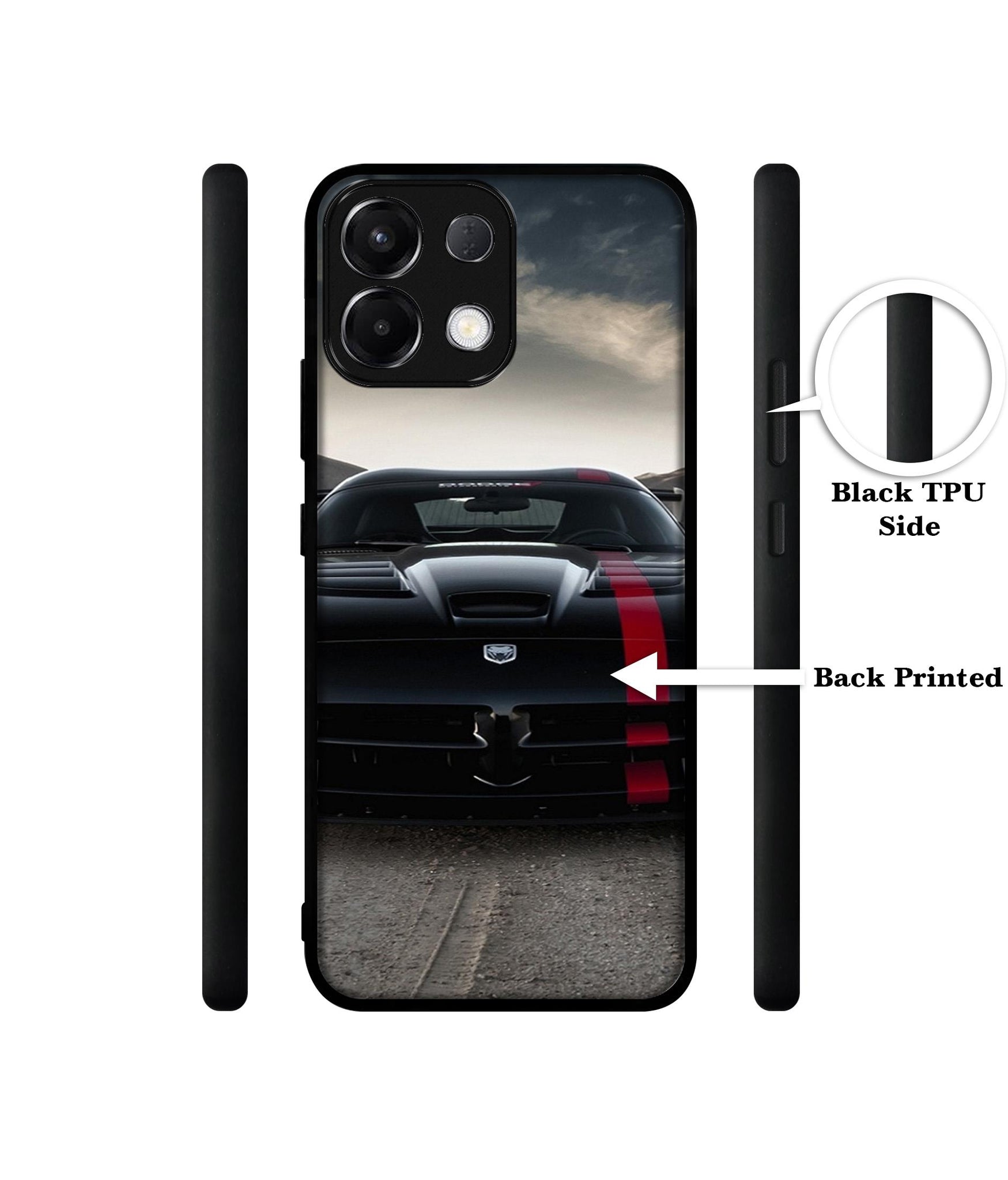 Sports Car Pattern Designer 2D Printed Back Case Cover for Oppo K13 5G