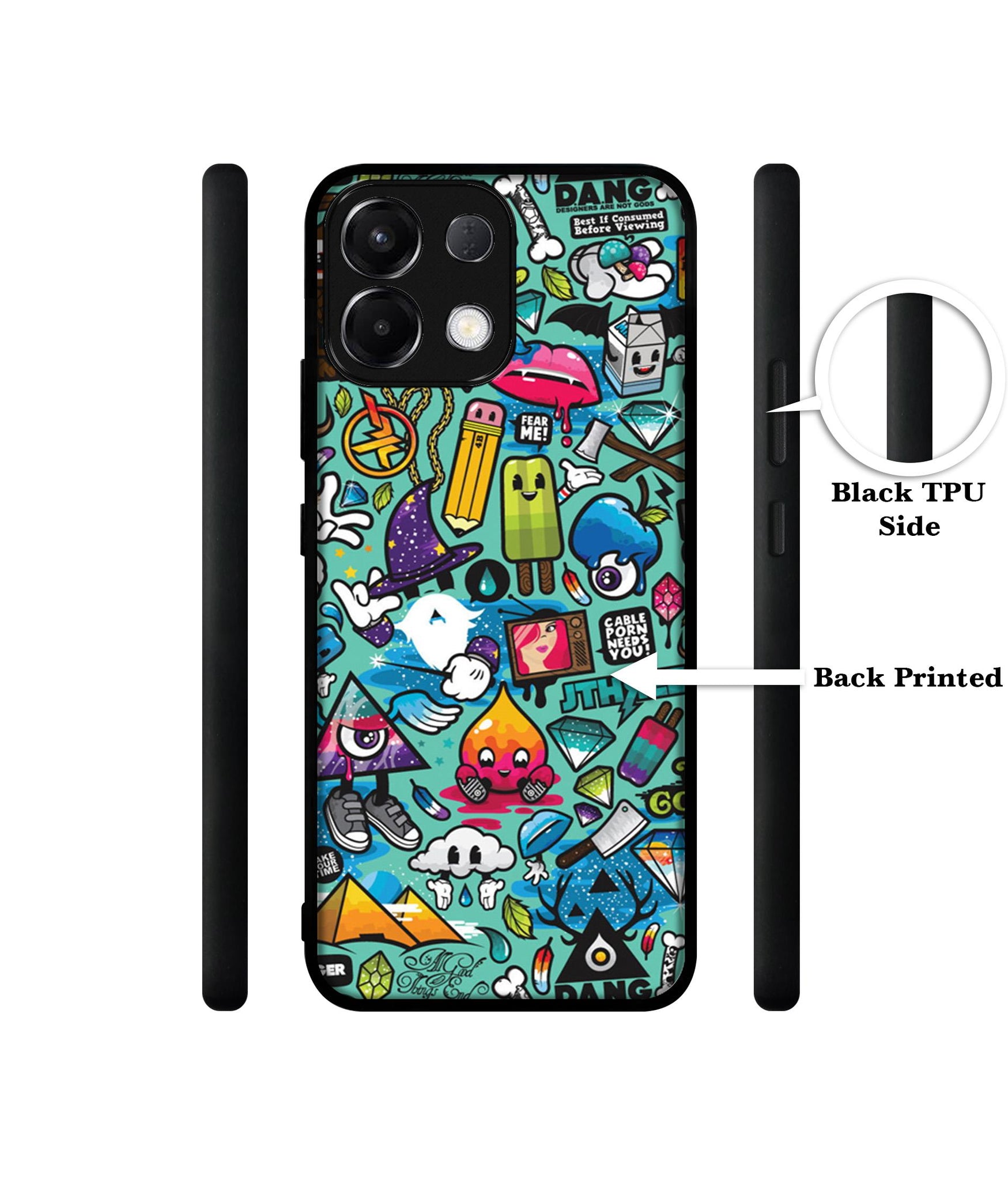 Crazy Designer 2D Printed Back Case Cover for Oppo K13 5G