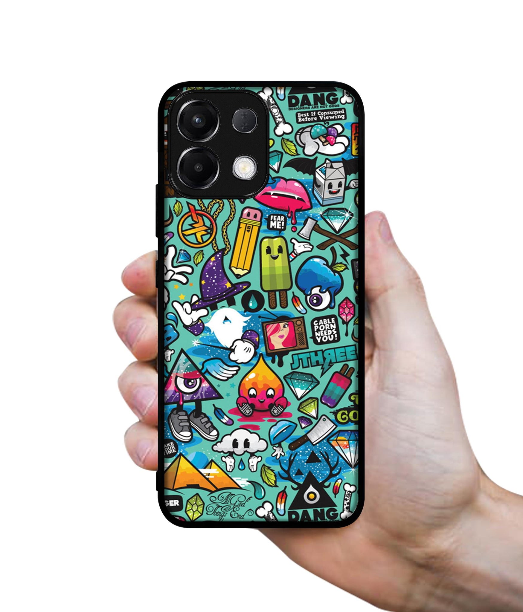 Crazy Designer 2D Printed Back Case Cover for Oppo K13 5G