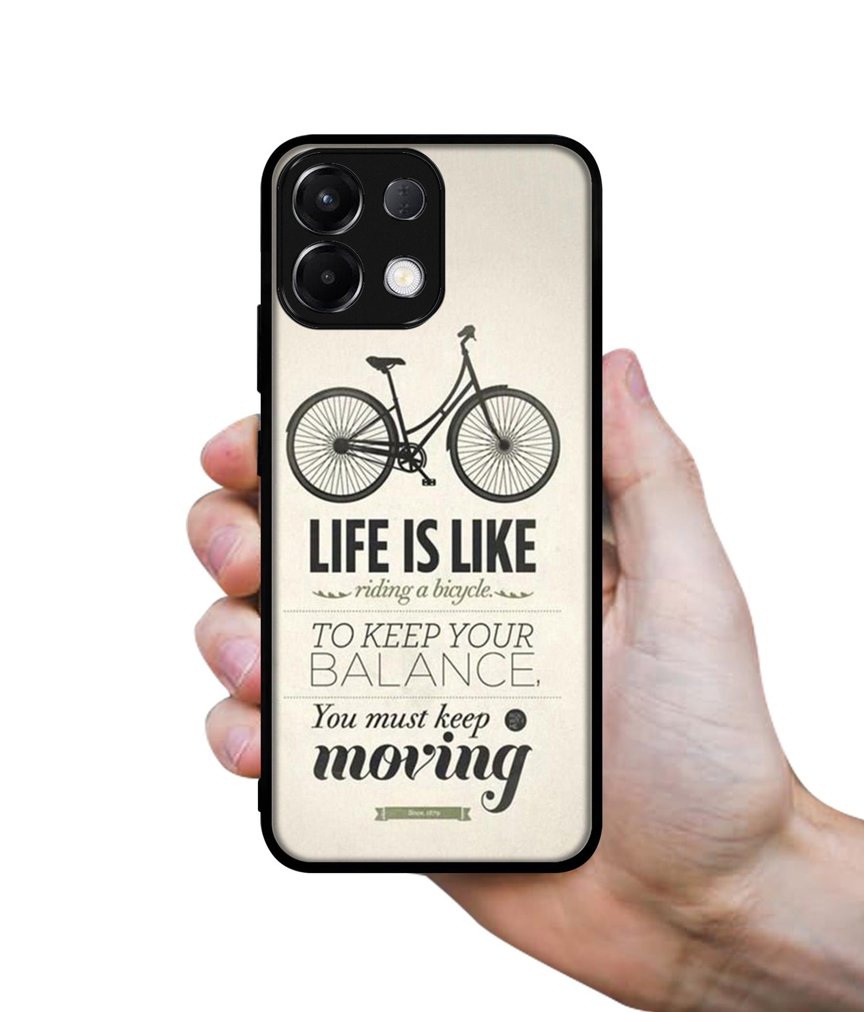 Life is Like Moving Designer 2D Printed Back Case Cover for Oppo K13 5G