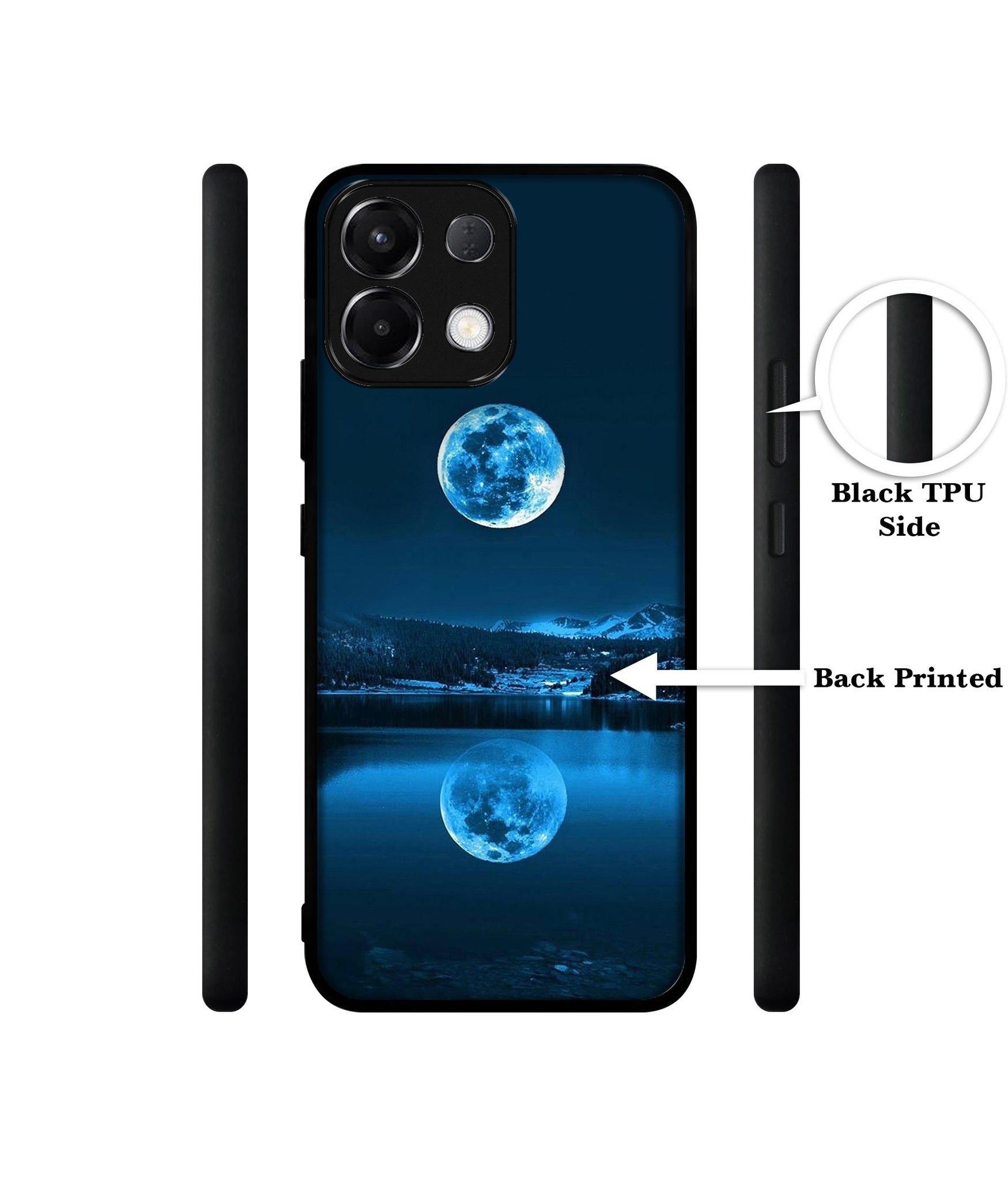 Moon Pattern Print Designer 2D Printed Back Case Cover for Oppo K13 5G