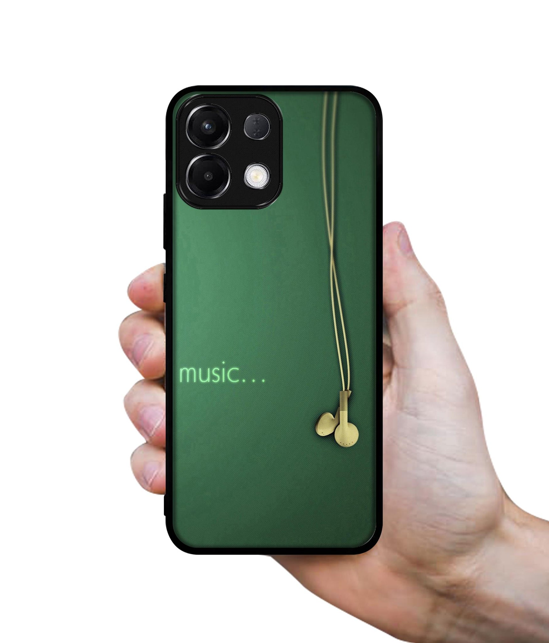 Headphone Music Designer 2D Printed Back Case Cover for Oppo K13 5G