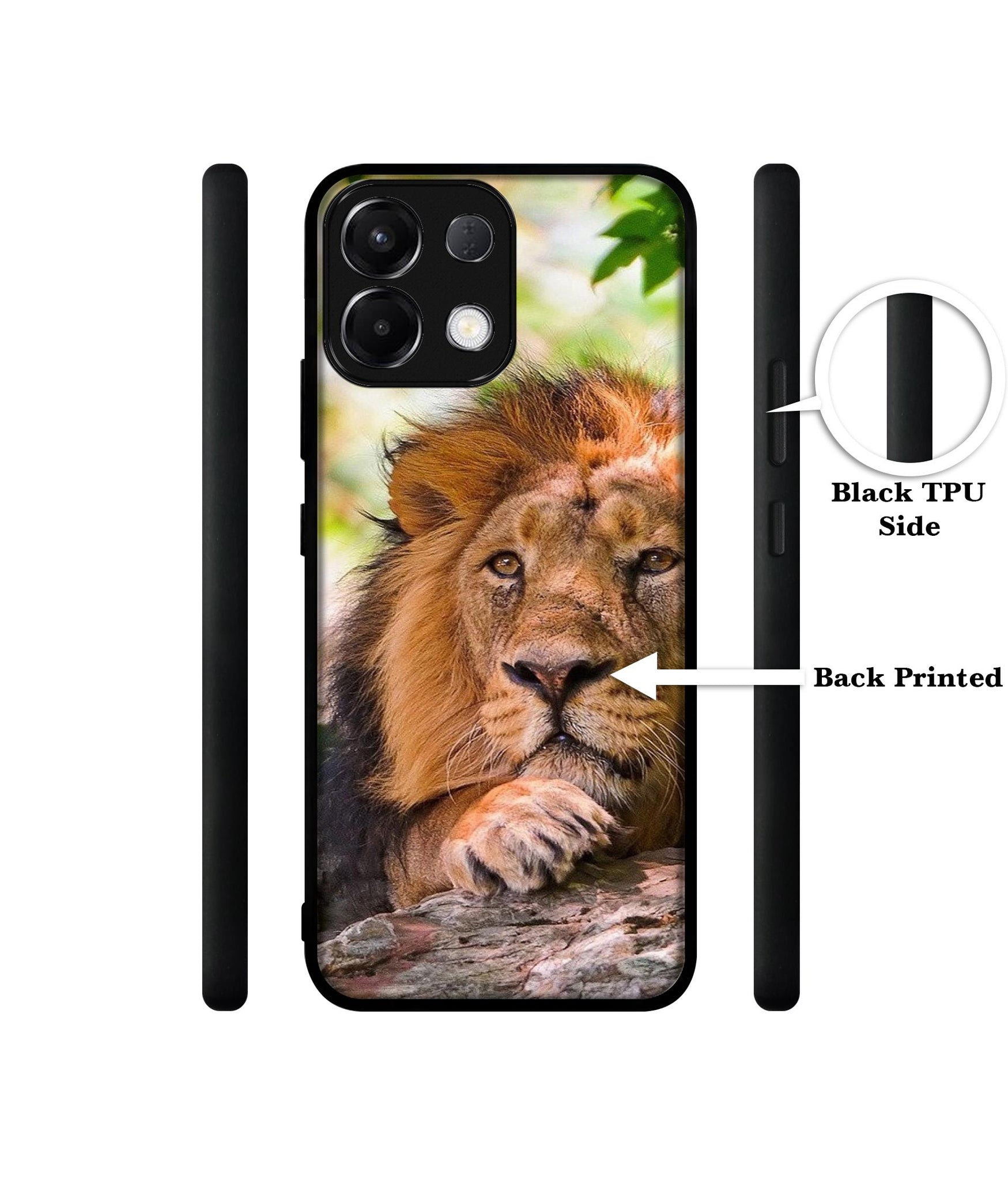 Tiger Pattern Print Designer 2D Printed Back Case Cover for Oppo K13 5G