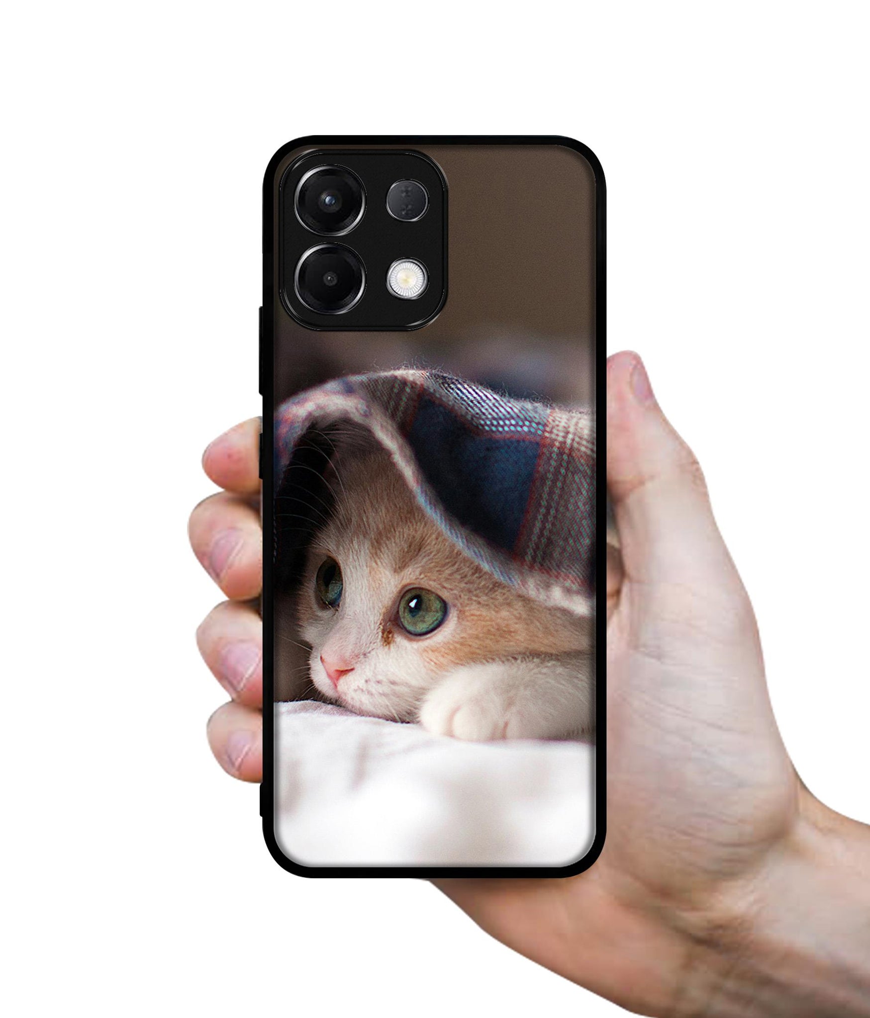 Sleepy Kitten Designer 2D Printed Back Case Cover for Oppo K13 5G