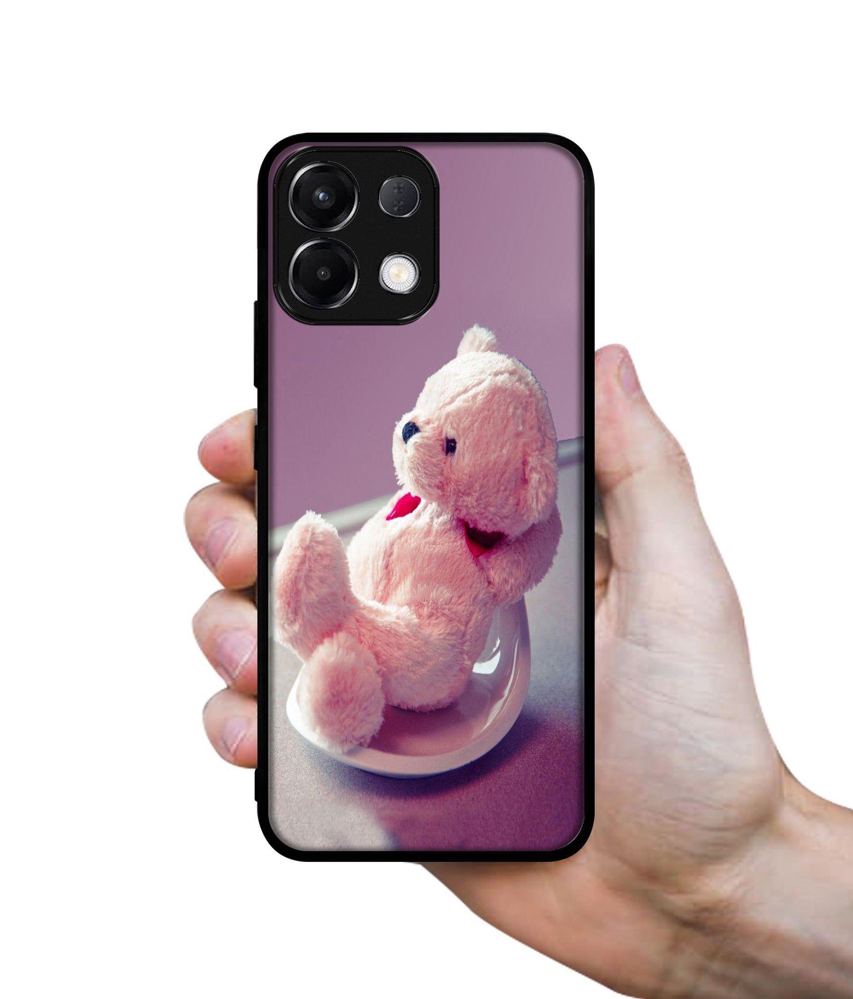 Cute Teddy Bear Designer 2D Printed Back Case Cover for Oppo K13 5G