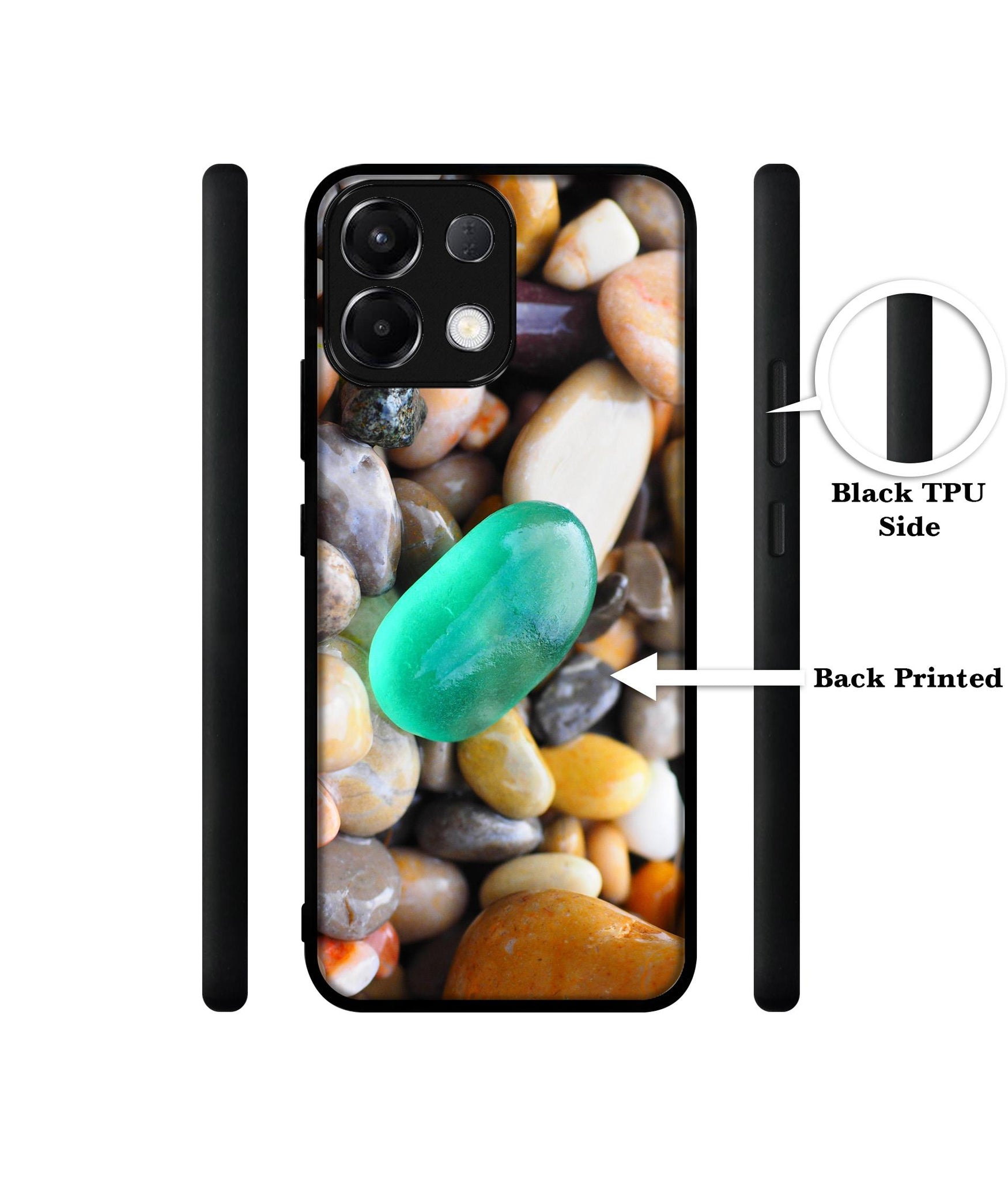 Sea Stones Designer 2D Printed Back Case Cover for Oppo K13 5G