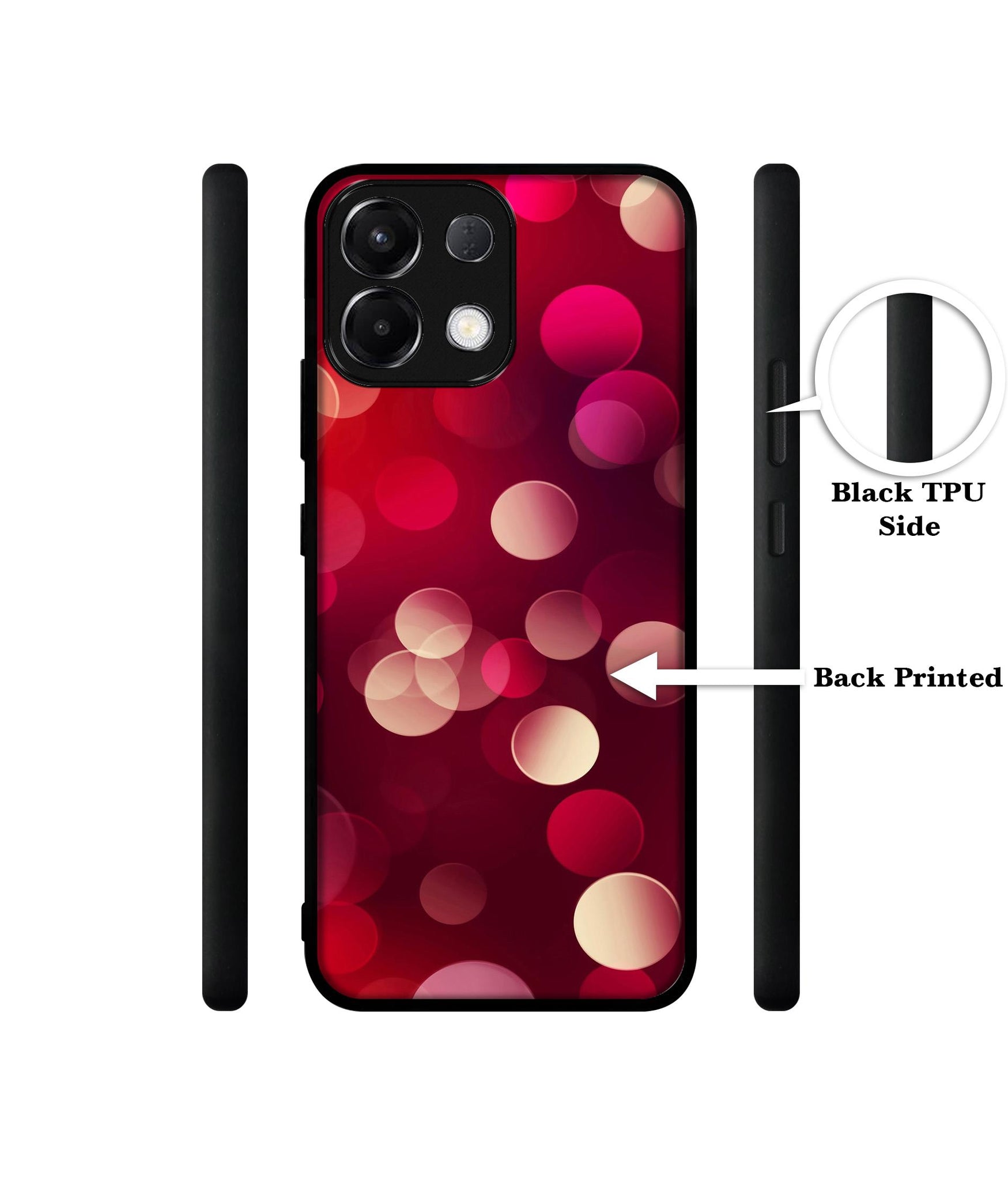 3D Circles Designer 2D Printed Back Case Cover for Oppo K13 5G