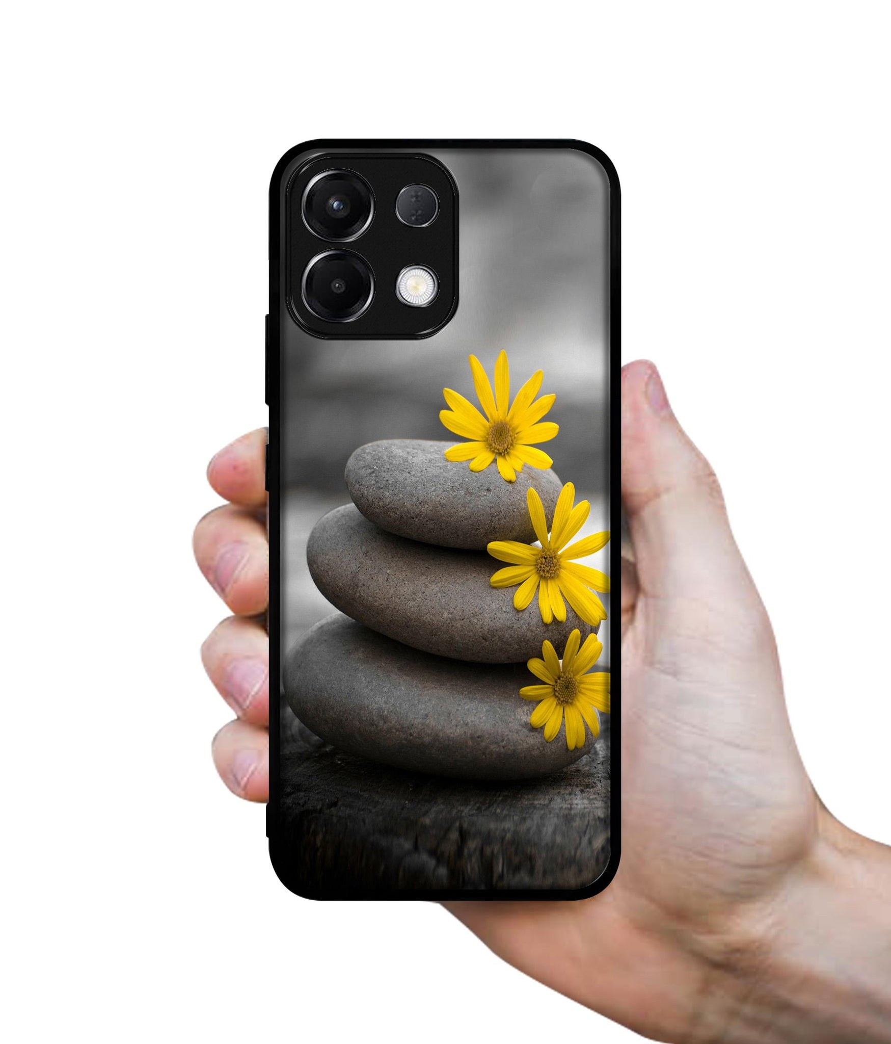 Stones And Flower Designer 2D Printed Back Case Cover for Oppo K13 5G