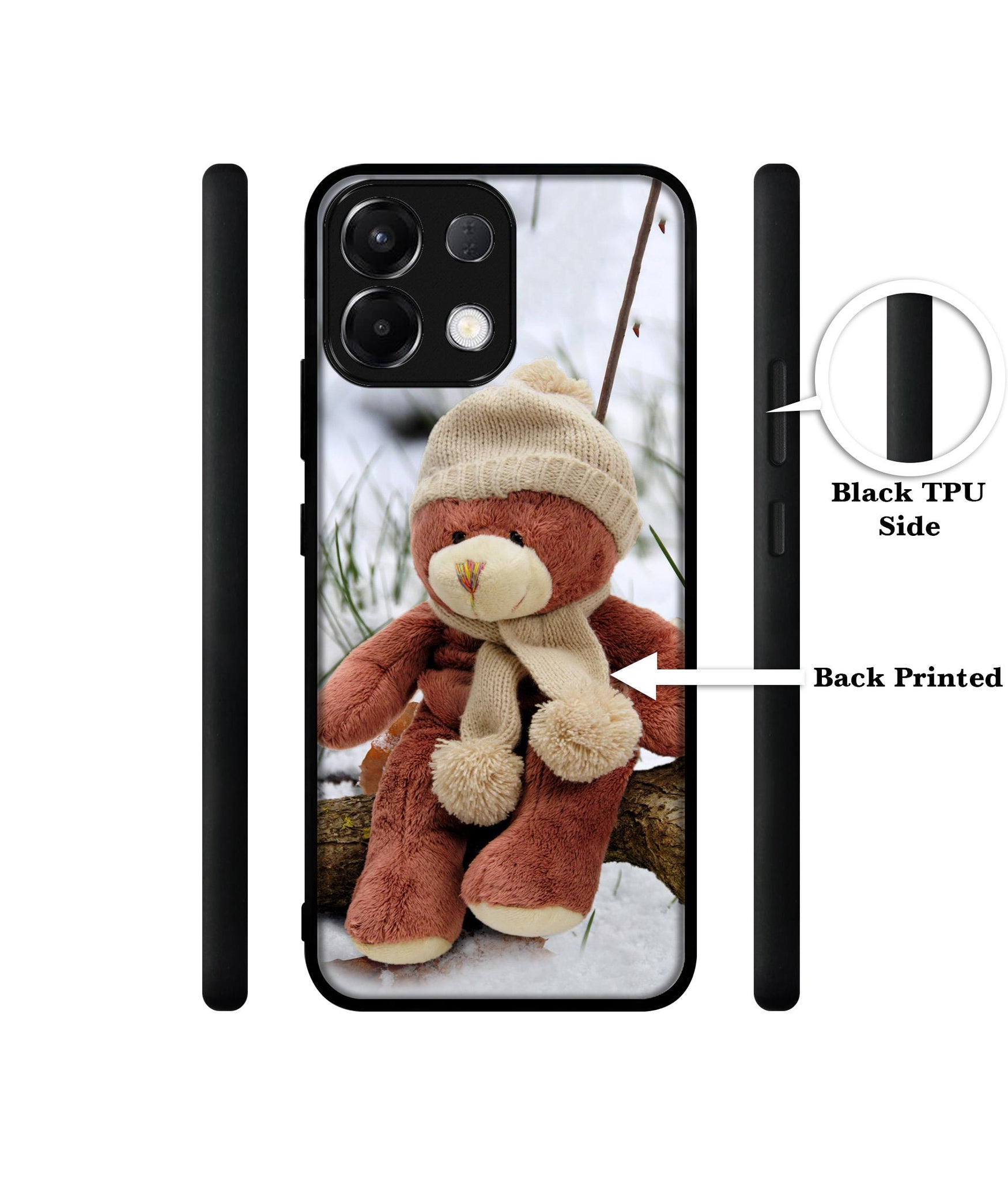 Woolen Bear Designer 2D Printed Back Case Cover for Oppo K13 5G