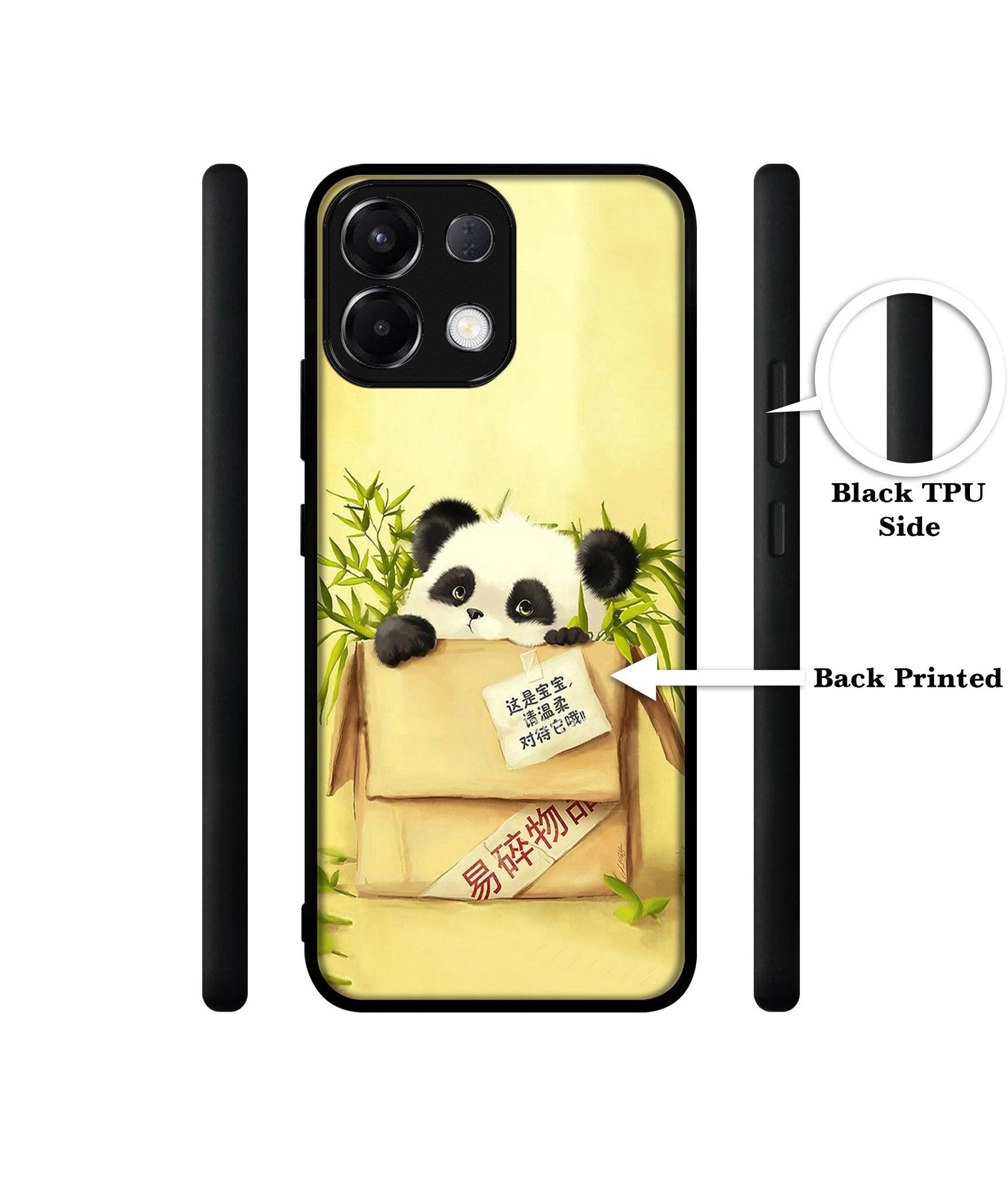 Panda In Box Designer 2D Printed Back Case Cover for Oppo K13 5G