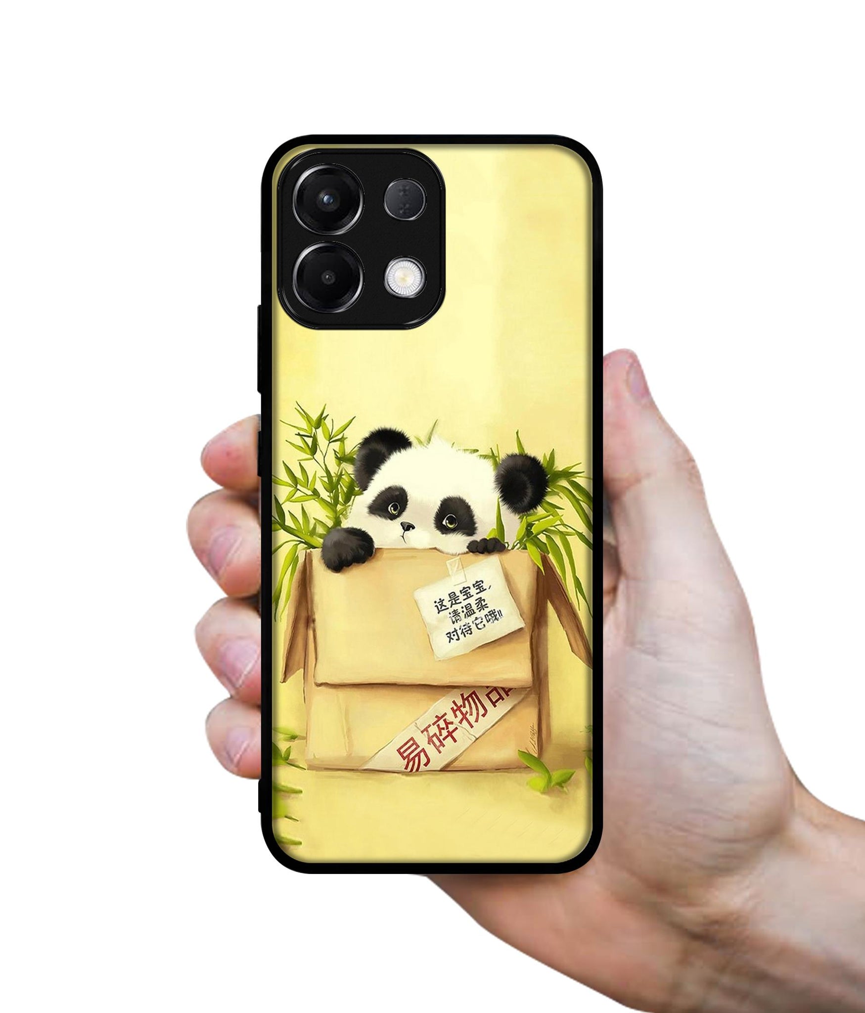 Panda In Box Designer 2D Printed Back Case Cover for Oppo K13 5G