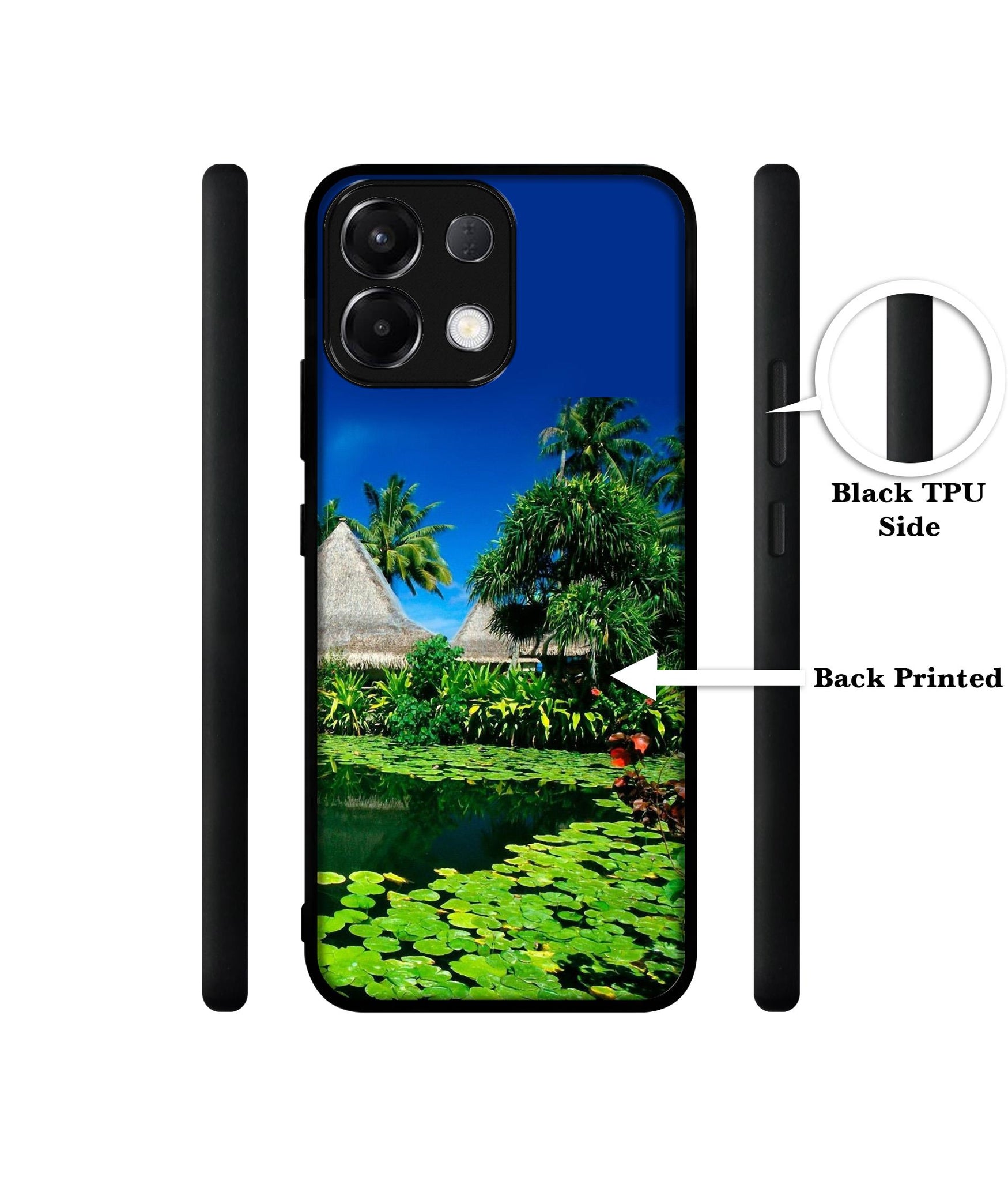 Tropics Water Designer 2D Printed Back Case Cover for Oppo K13 5G