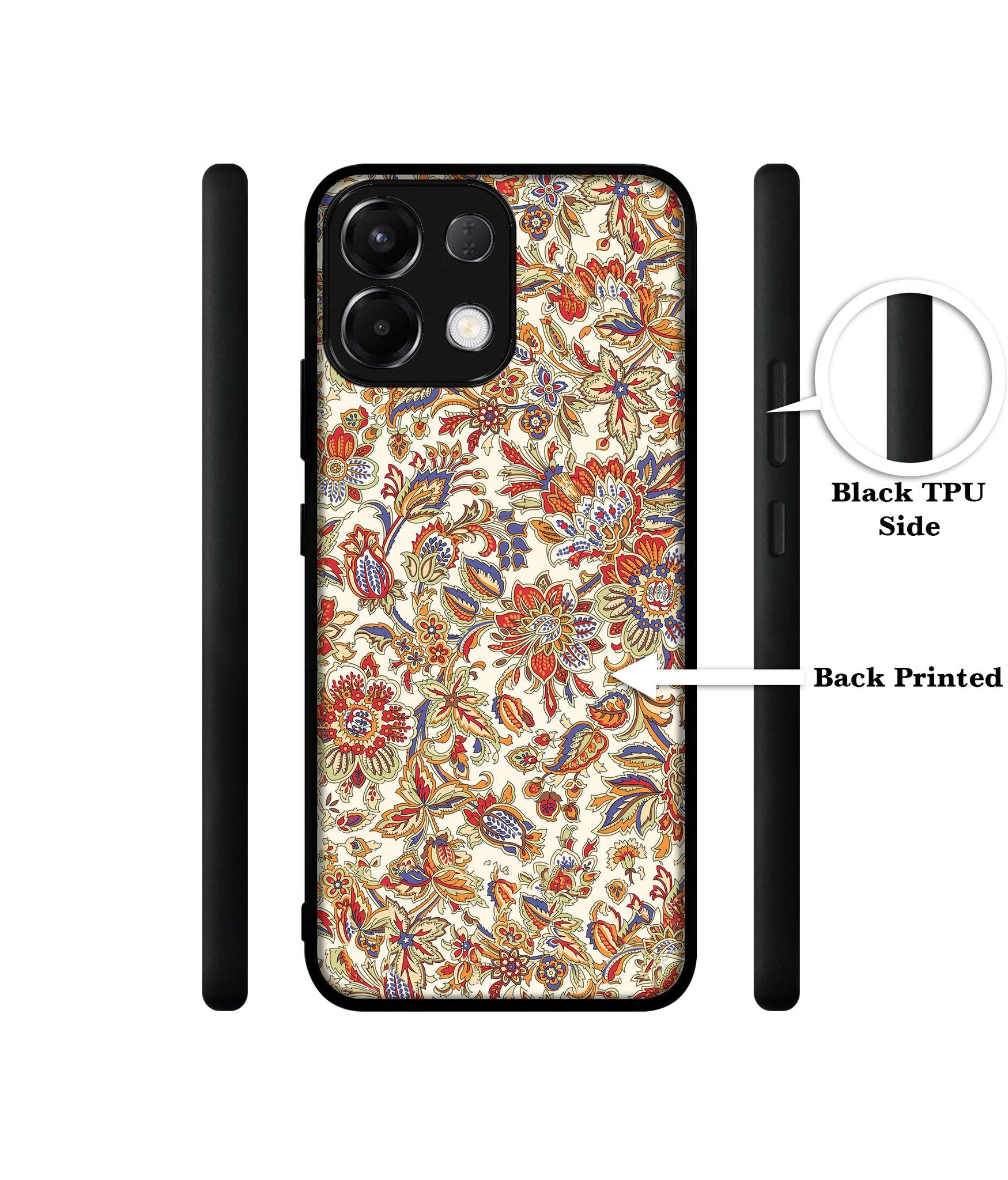 Floral Designer 2D Printed Back Case Cover for Oppo K13 5G