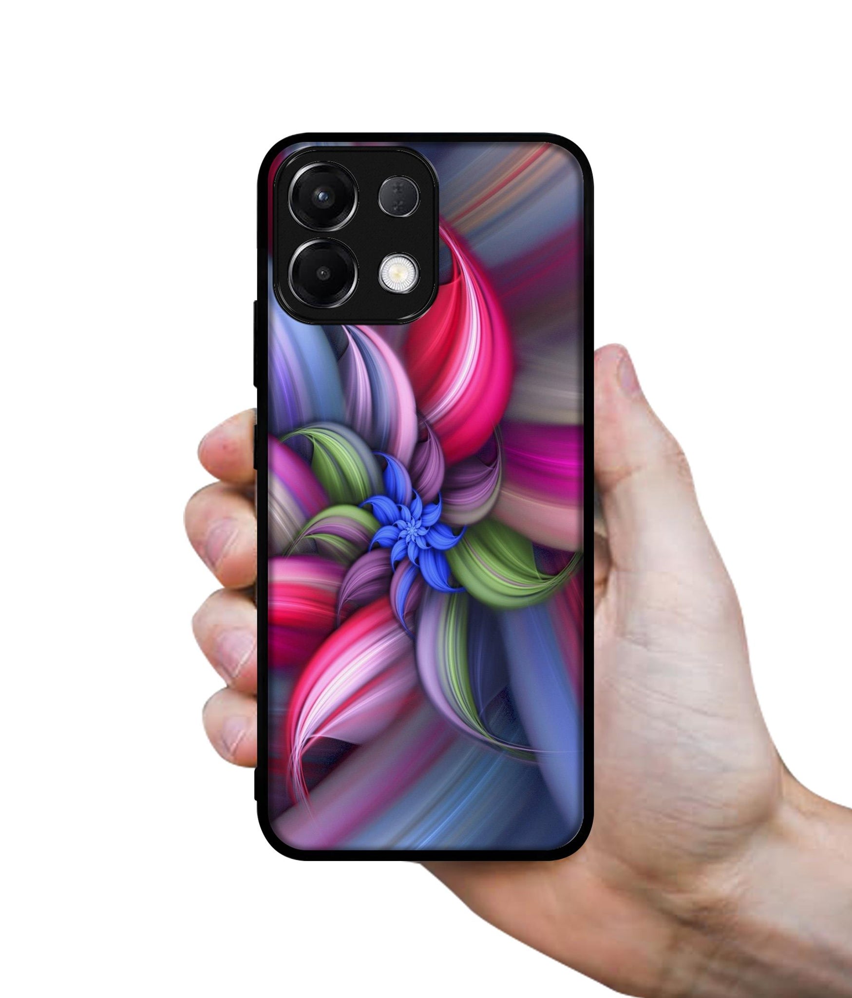 Colorful Flower Designer 2D Printed Back Case Cover for Oppo K13 5G