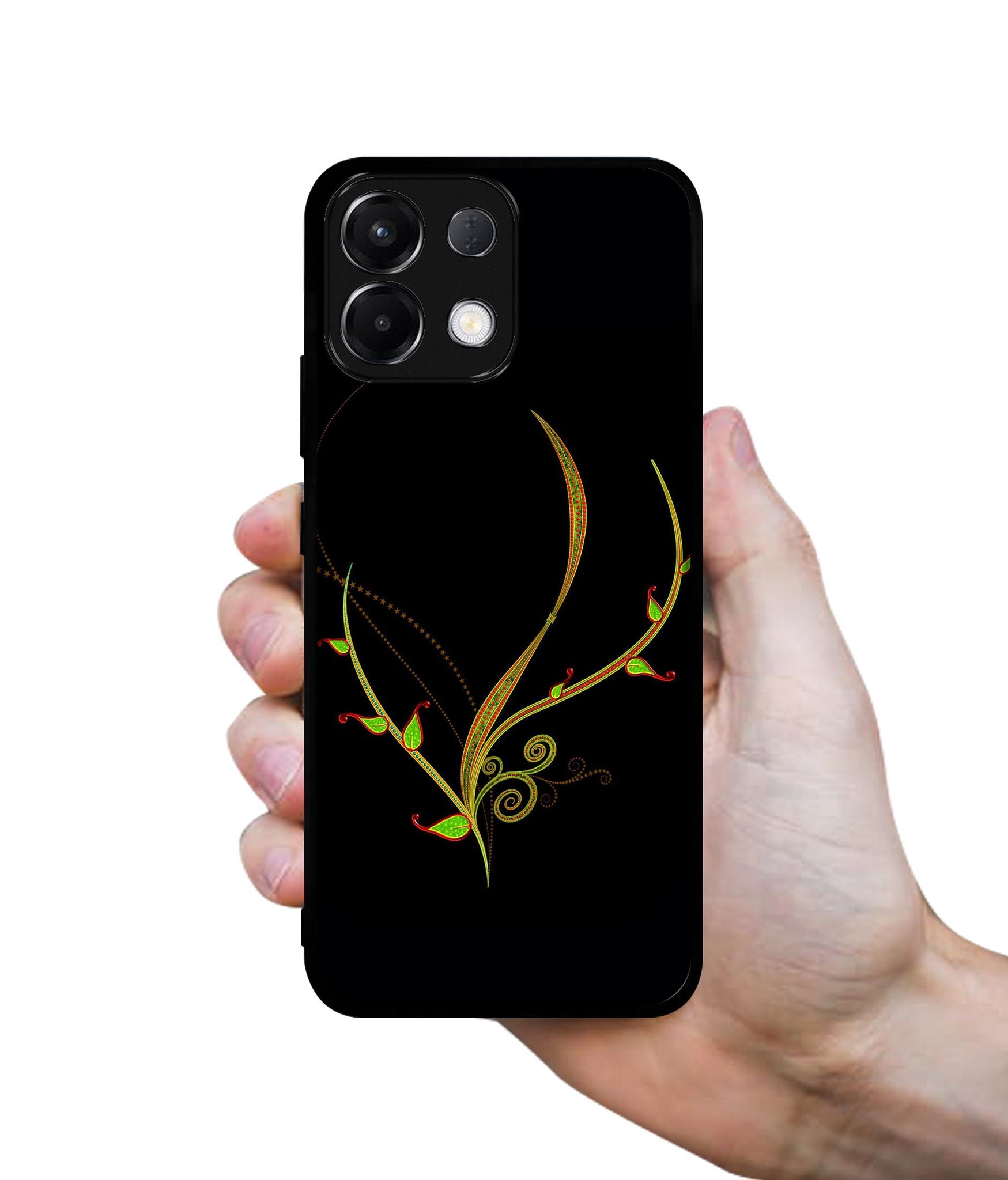 Yellow Pattern Designer 2D Printed Back Case Cover for Oppo K13 5G
