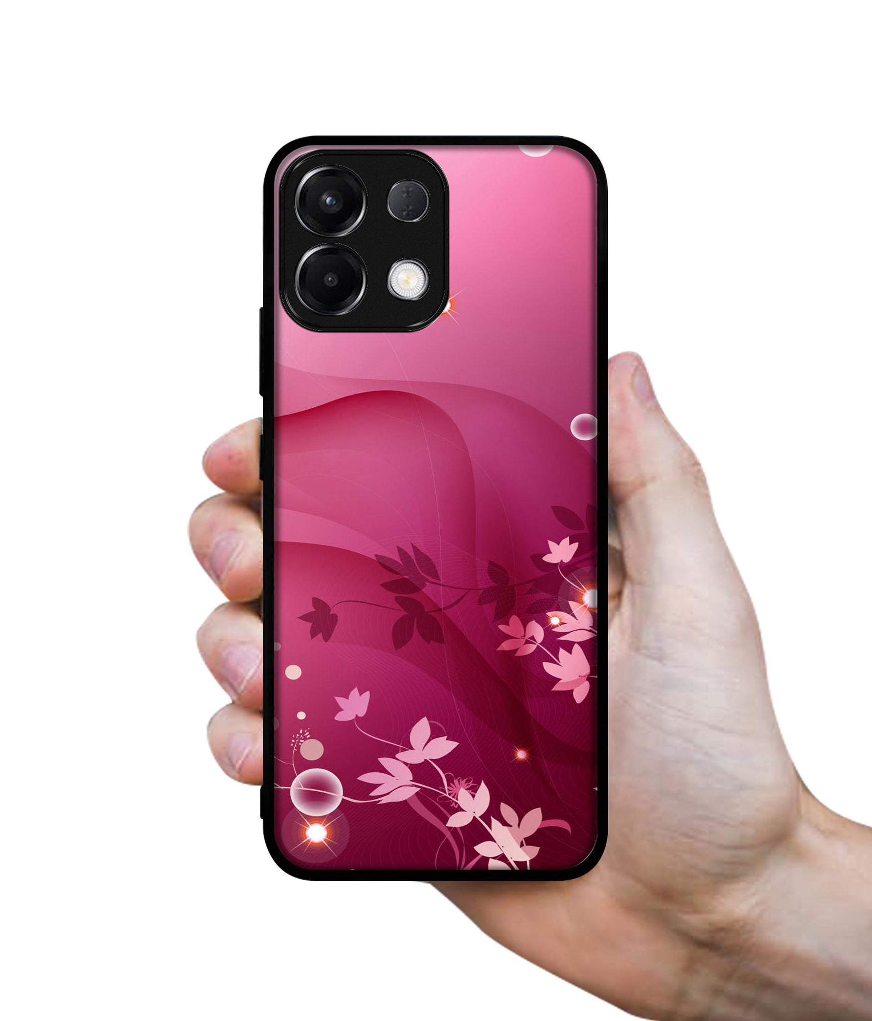 Pink Abstract Designer 2D Printed Back Case Cover for Oppo K13 5G