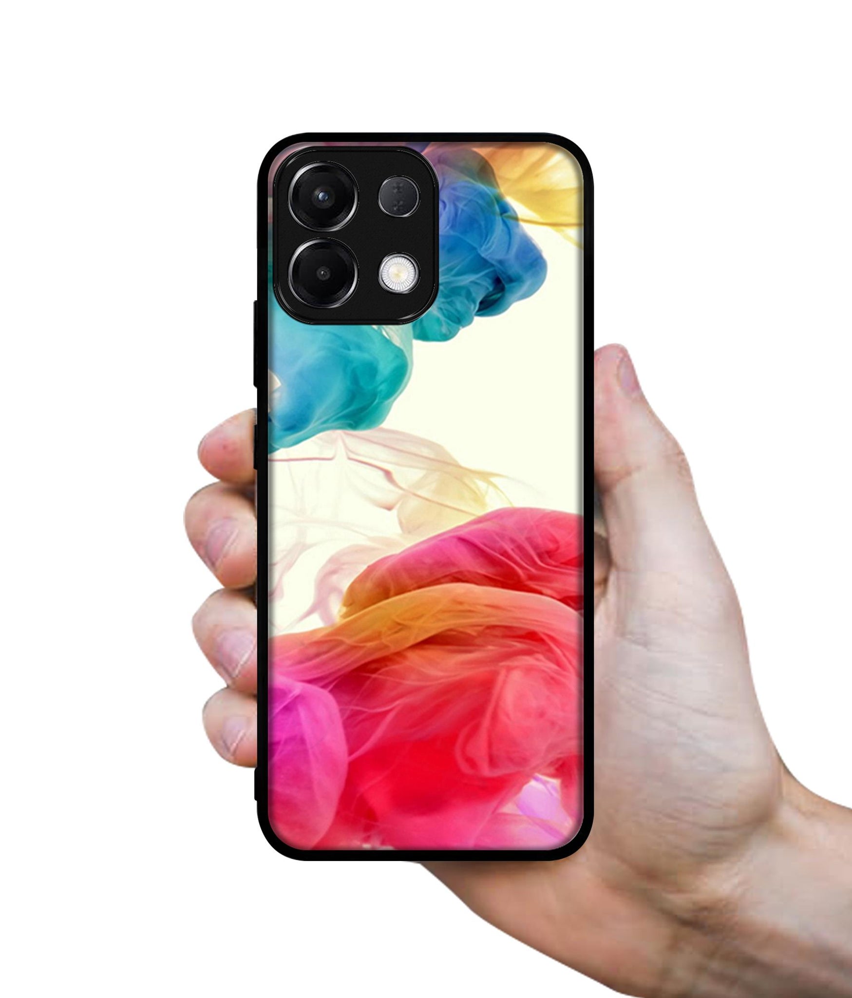 Colored Smoke Designer 2D Printed Back Case Cover for Oppo K13 5G