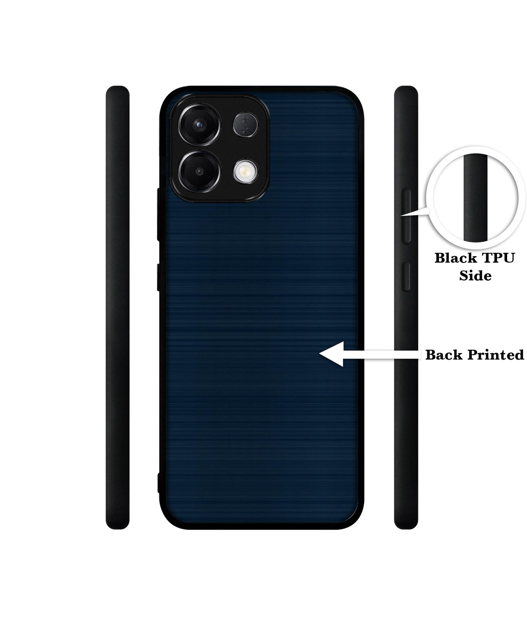 Blue Line Designer 2D Printed Back Case Cover for Oppo K13 5G