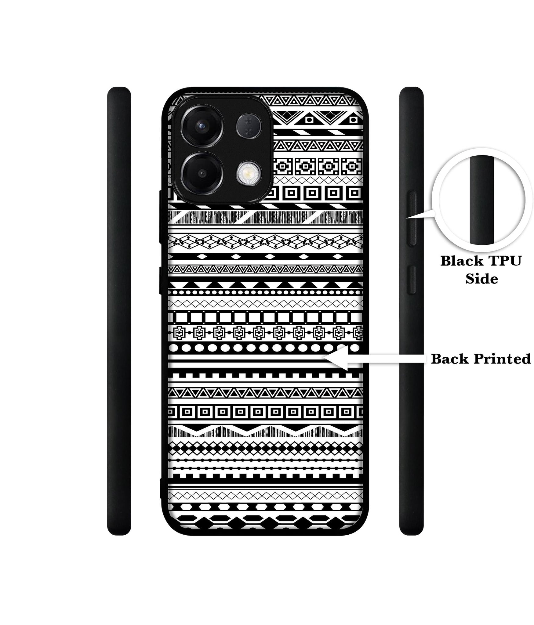 Black & White Patterns Designer 2D Printed Back Case Cover for Oppo K13 5G