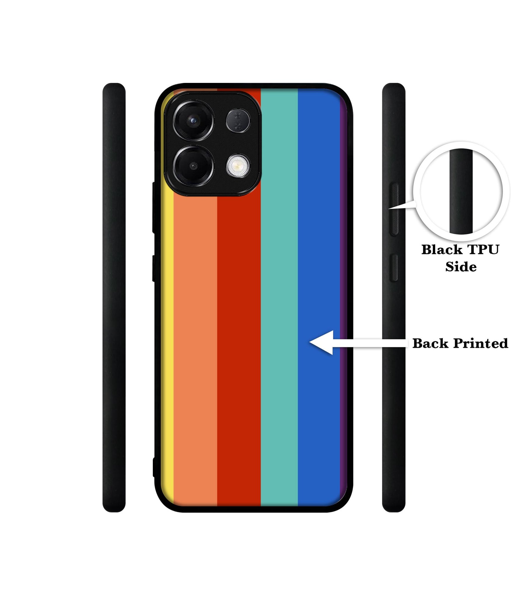 Rainbow Colors Designer 2D Printed Back Case Cover for Oppo K13 5G