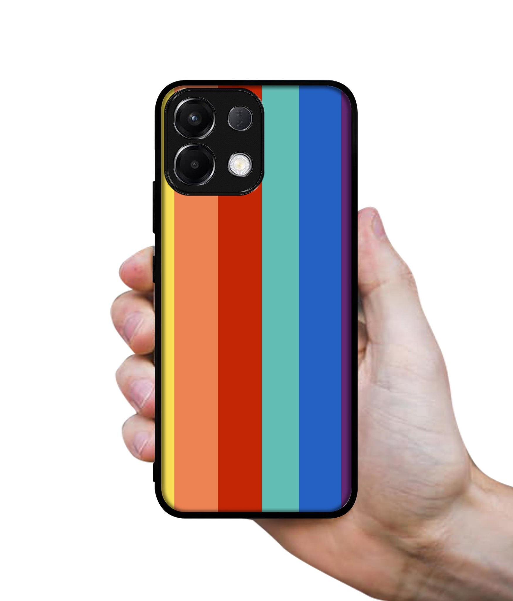 Rainbow Colors Designer 2D Printed Back Case Cover for Oppo K13 5G
