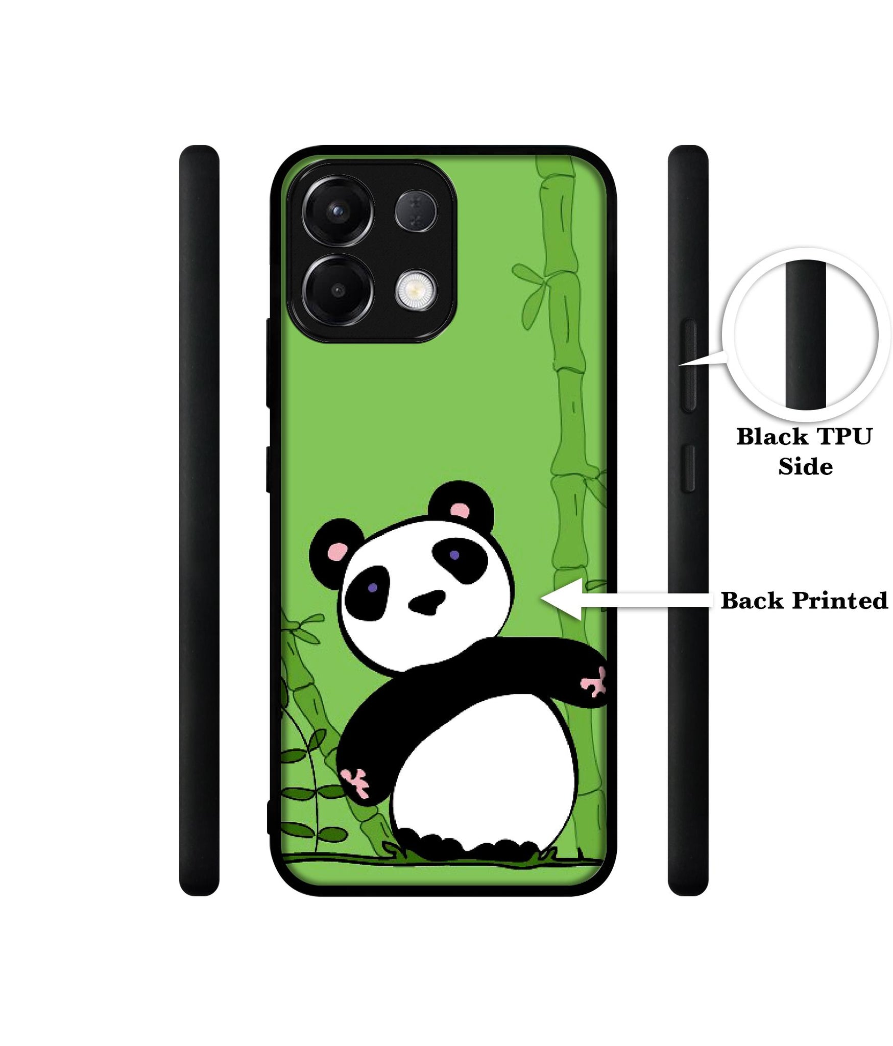 Panda with Bamboo Designer 2D Printed Back Case Cover for Oppo K13 5G