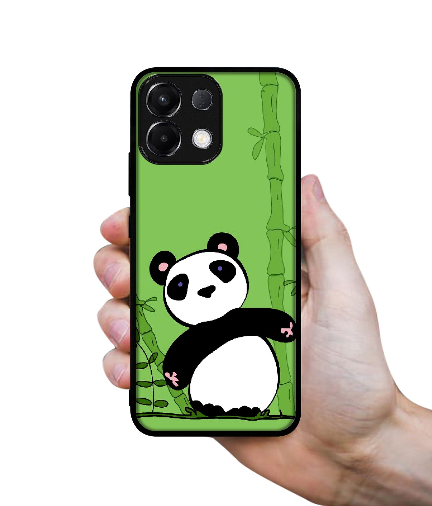 Panda with Bamboo Designer 2D Printed Back Case Cover for Oppo K13 5G