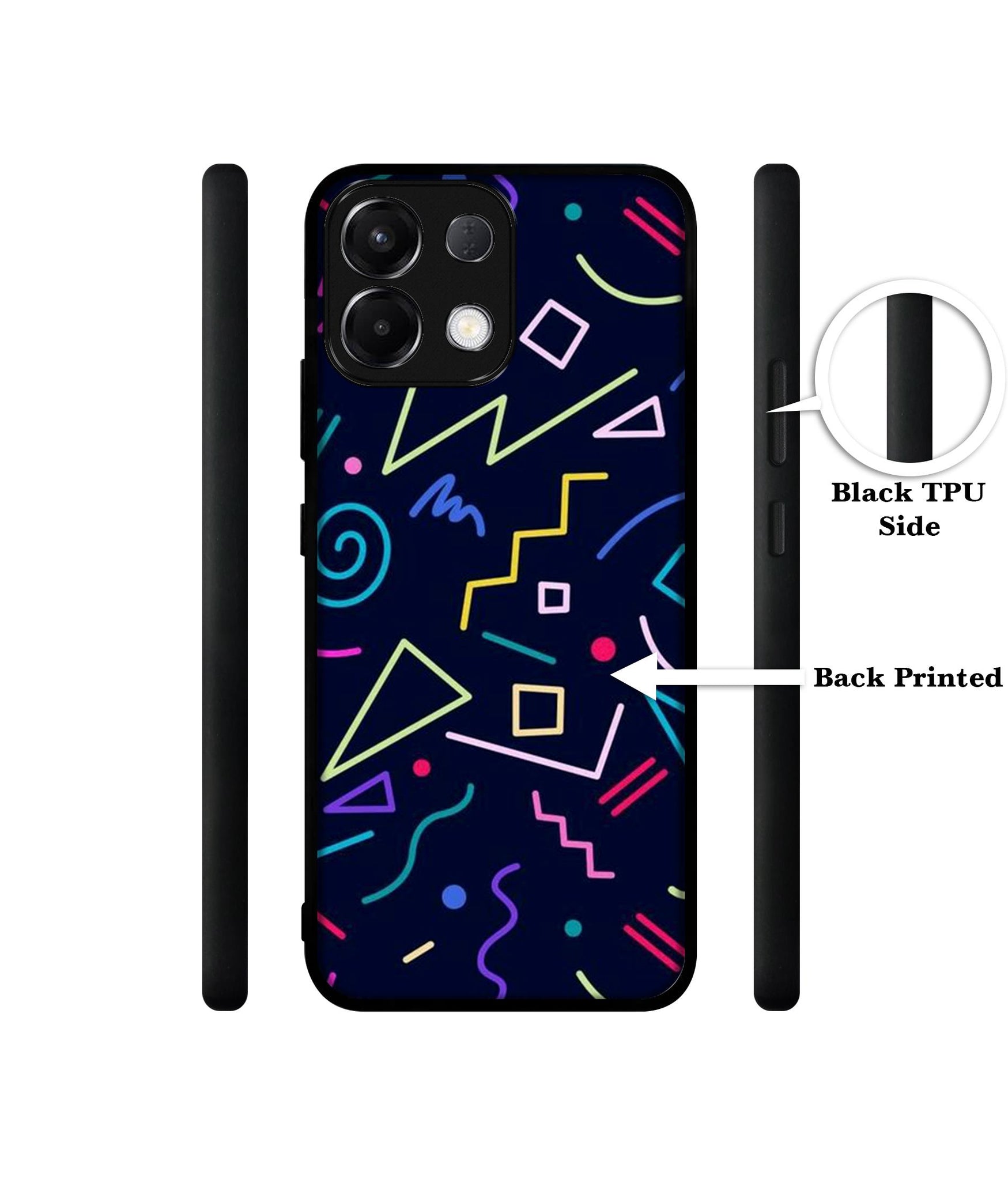 Retro Abstract Designer 2D Printed Back Case Cover for Oppo K13 5G
