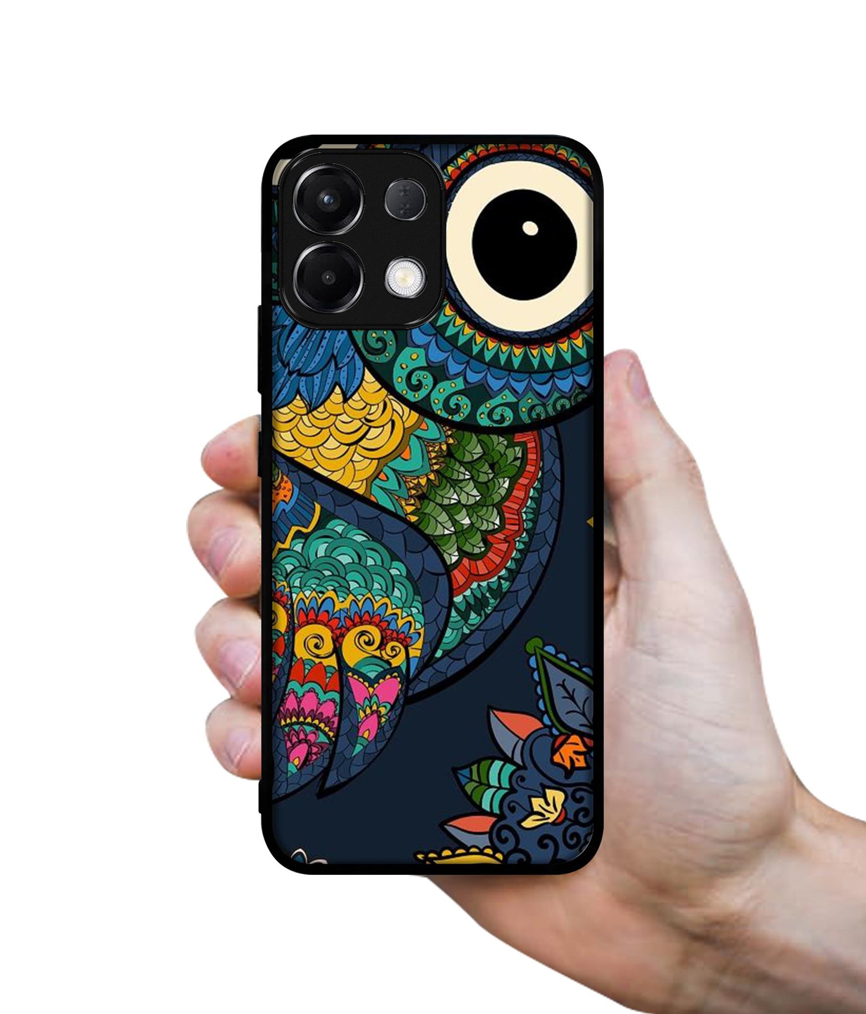 Owl Illustration Designer 2D Printed Back Case Cover for Oppo K13 5G