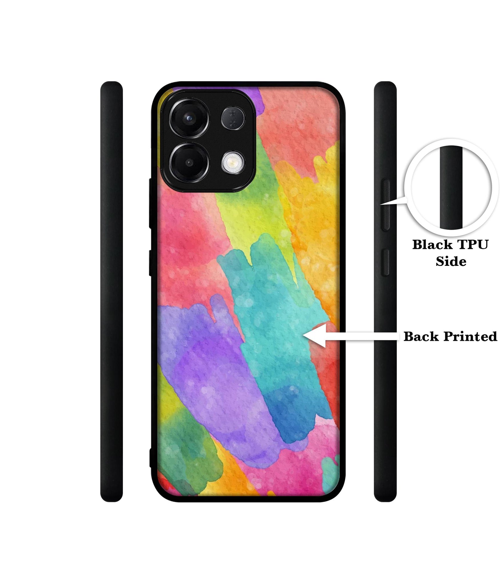 Water Paint Colorful Abstract Designer 2D Printed Back Case Cover for Oppo K13 5G