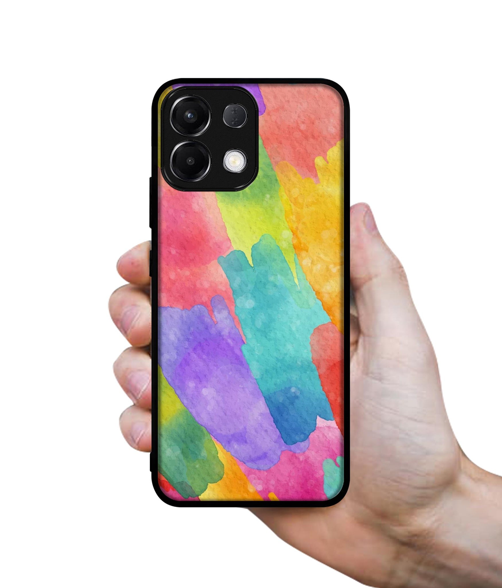 Water Paint Colorful Abstract Designer 2D Printed Back Case Cover for Oppo K13 5G