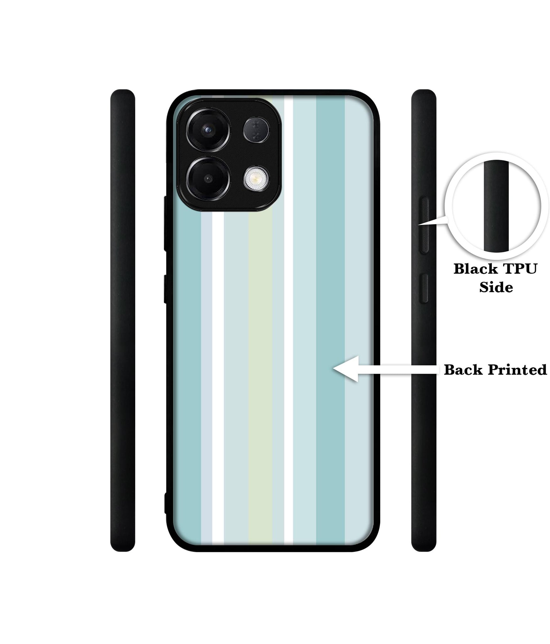 Light Green Stripes Designer 2D Printed Back Case Cover for Oppo K13 5G