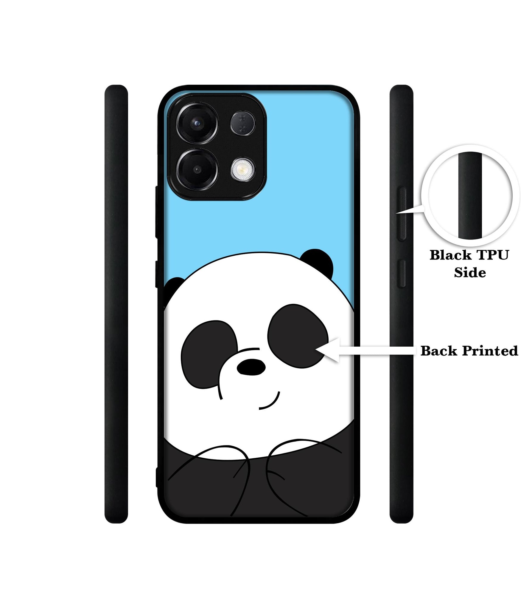 Cute Panda Designer 2D Printed Back Case Cover for Oppo K13 5G