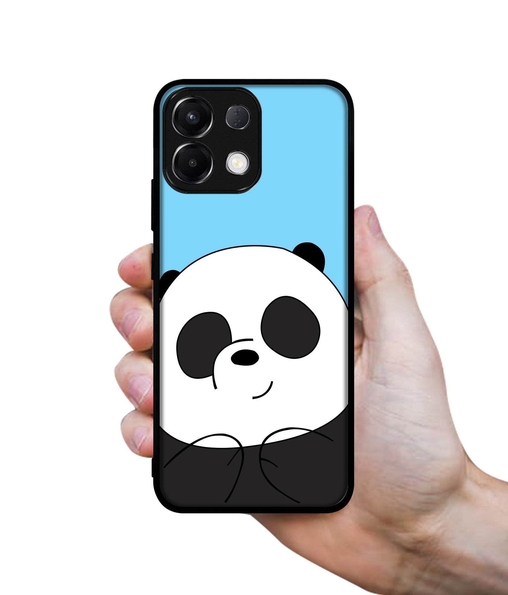 Cute Panda Designer 2D Printed Back Case Cover for Oppo K13 5G