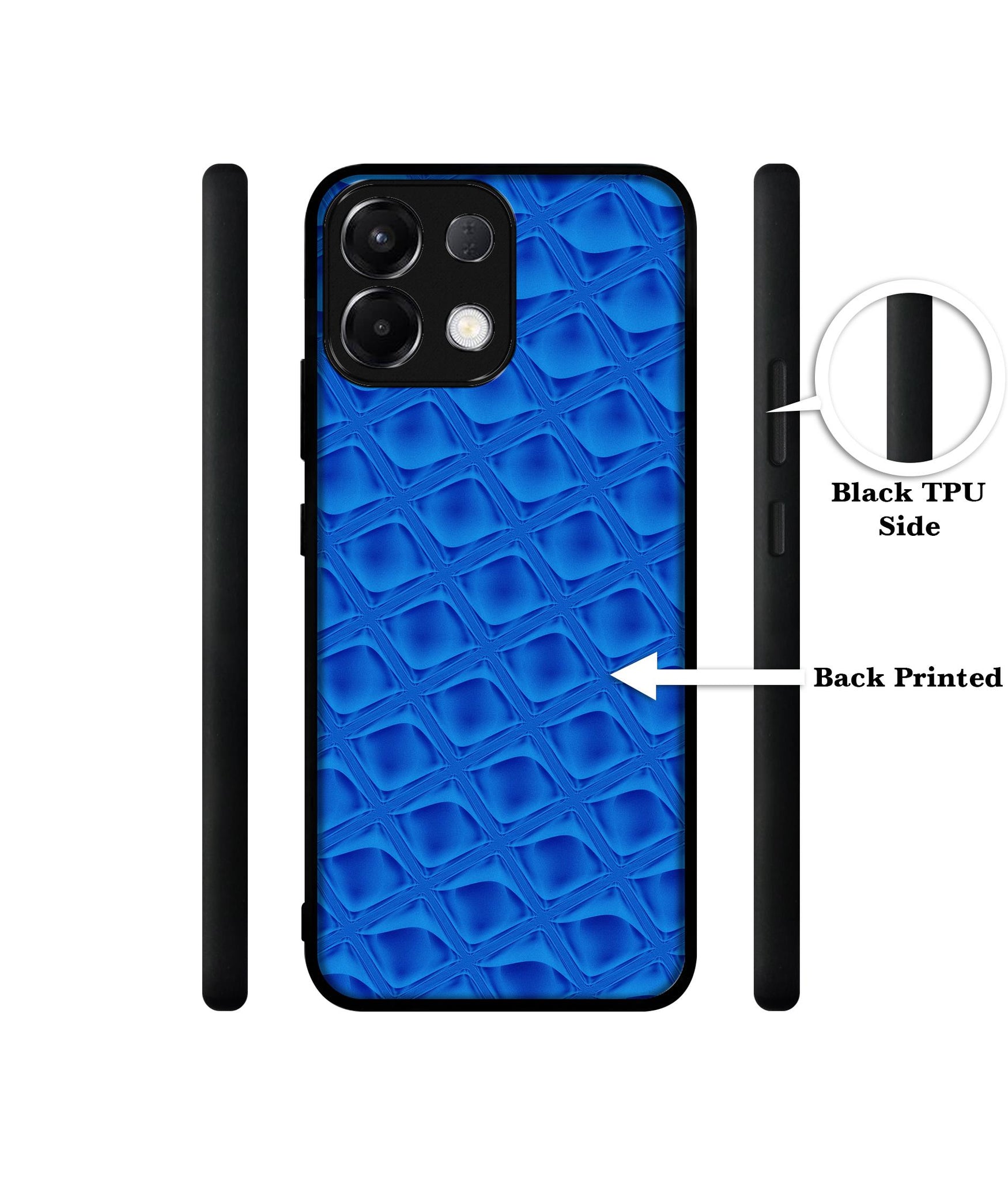 Blue Diamond Designer 2D Printed Back Case Cover for Oppo K13 5G