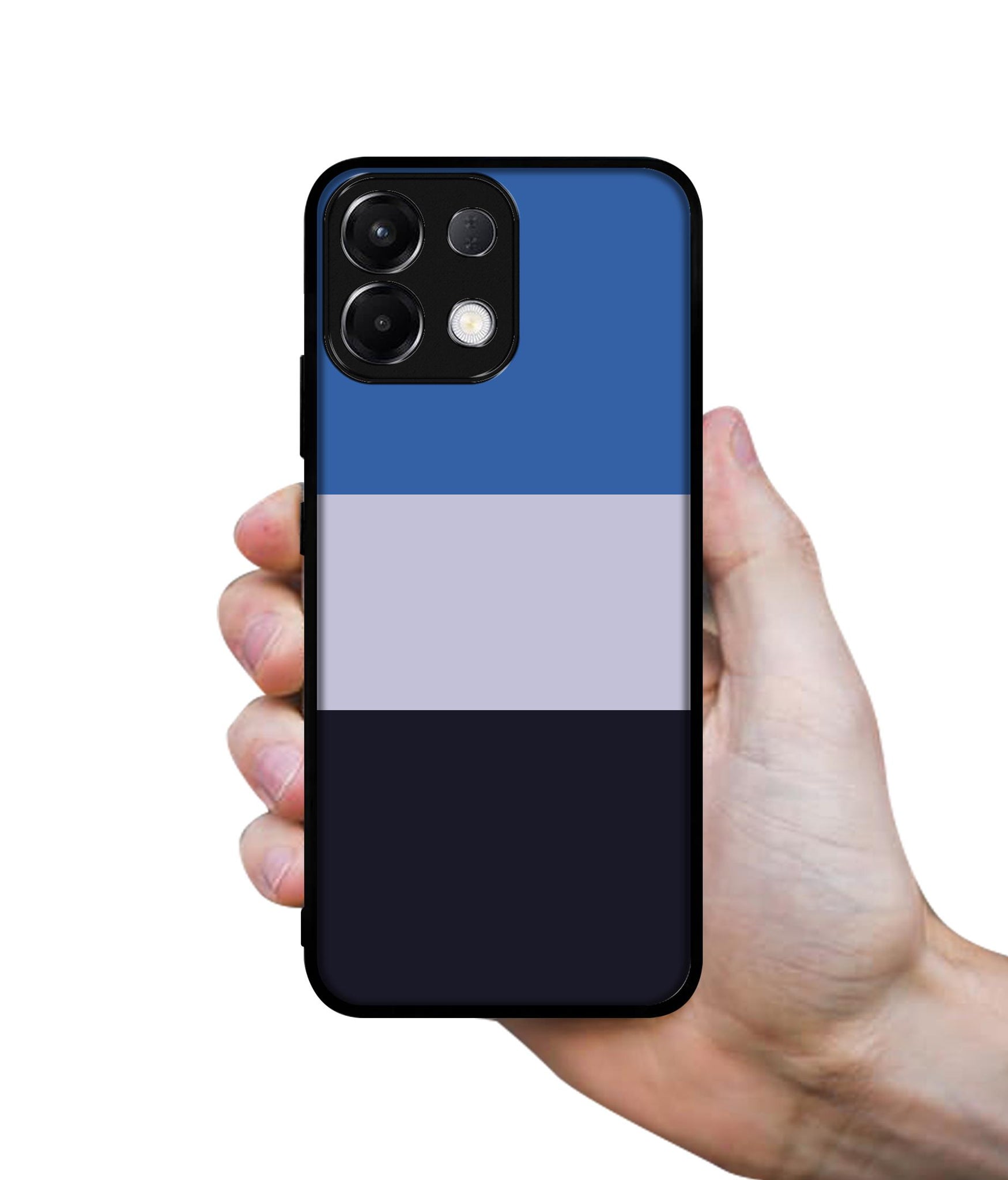 Three Color Stripes Designer 2D Printed Back Case Cover for Oppo K13 5G