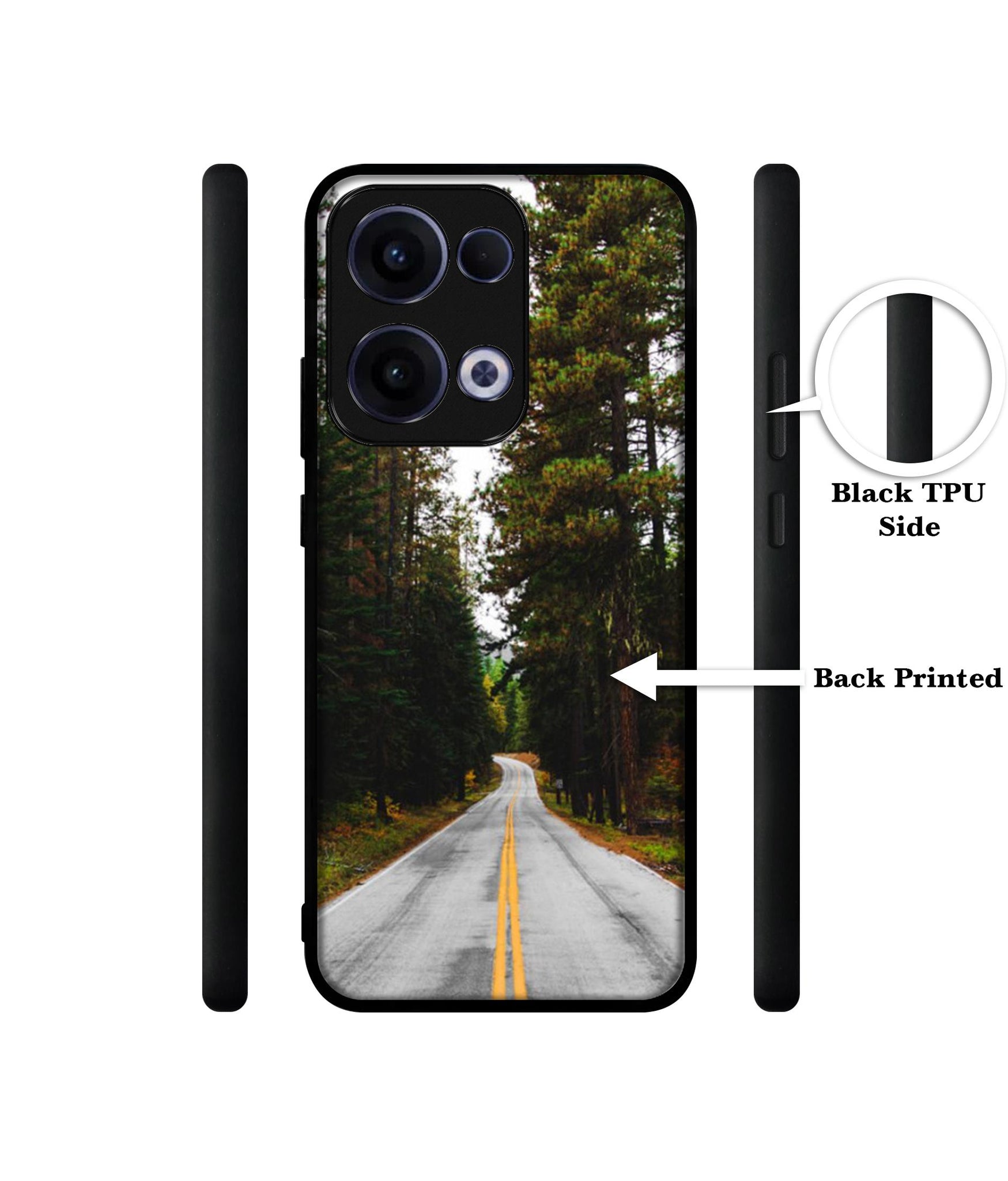 Road Photo Designer 2D Printed Back Case Cover for Oppo Reno13 5G