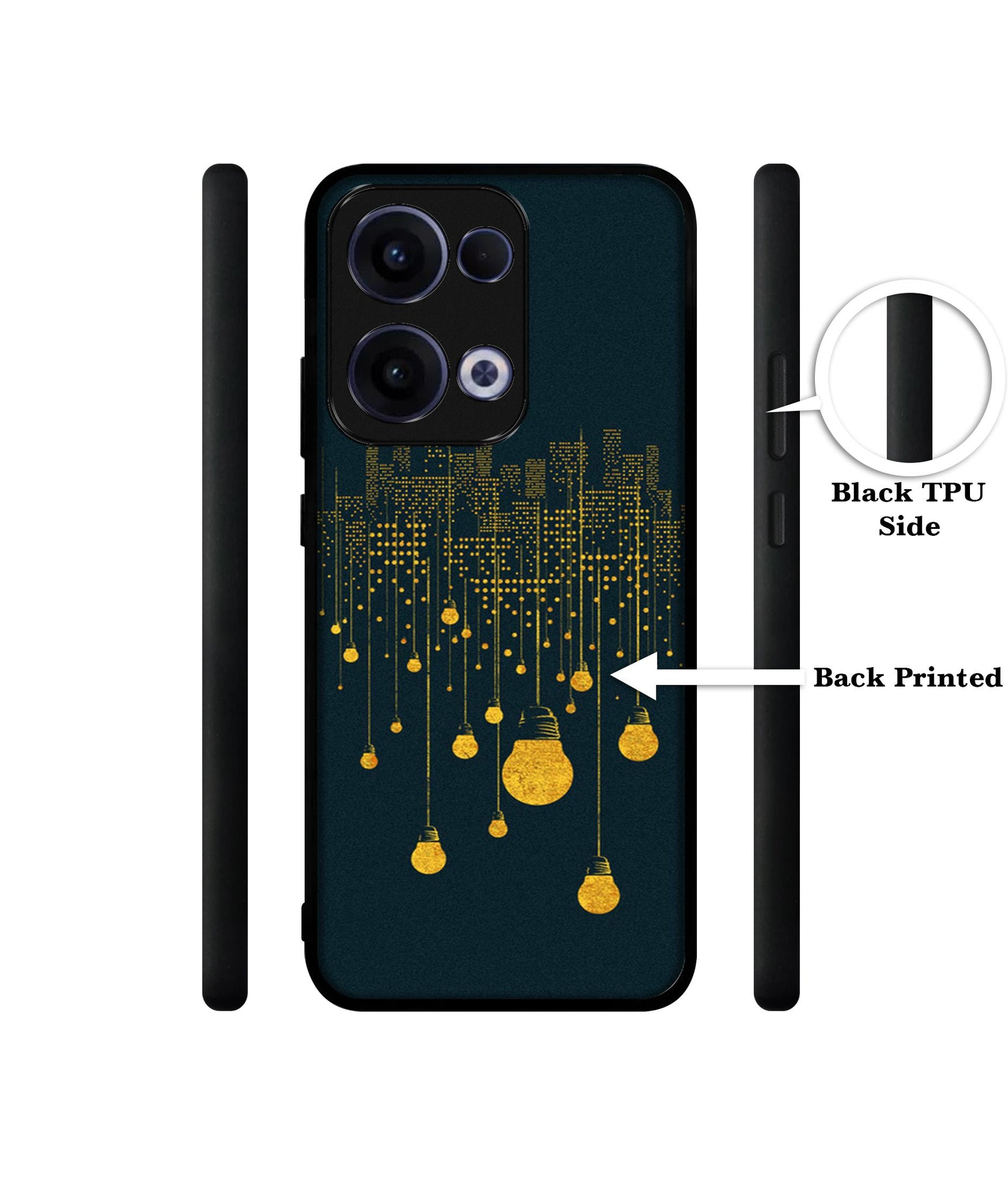 City Light Pattern Designer 2D Printed Back Case Cover for Oppo Reno13 5G