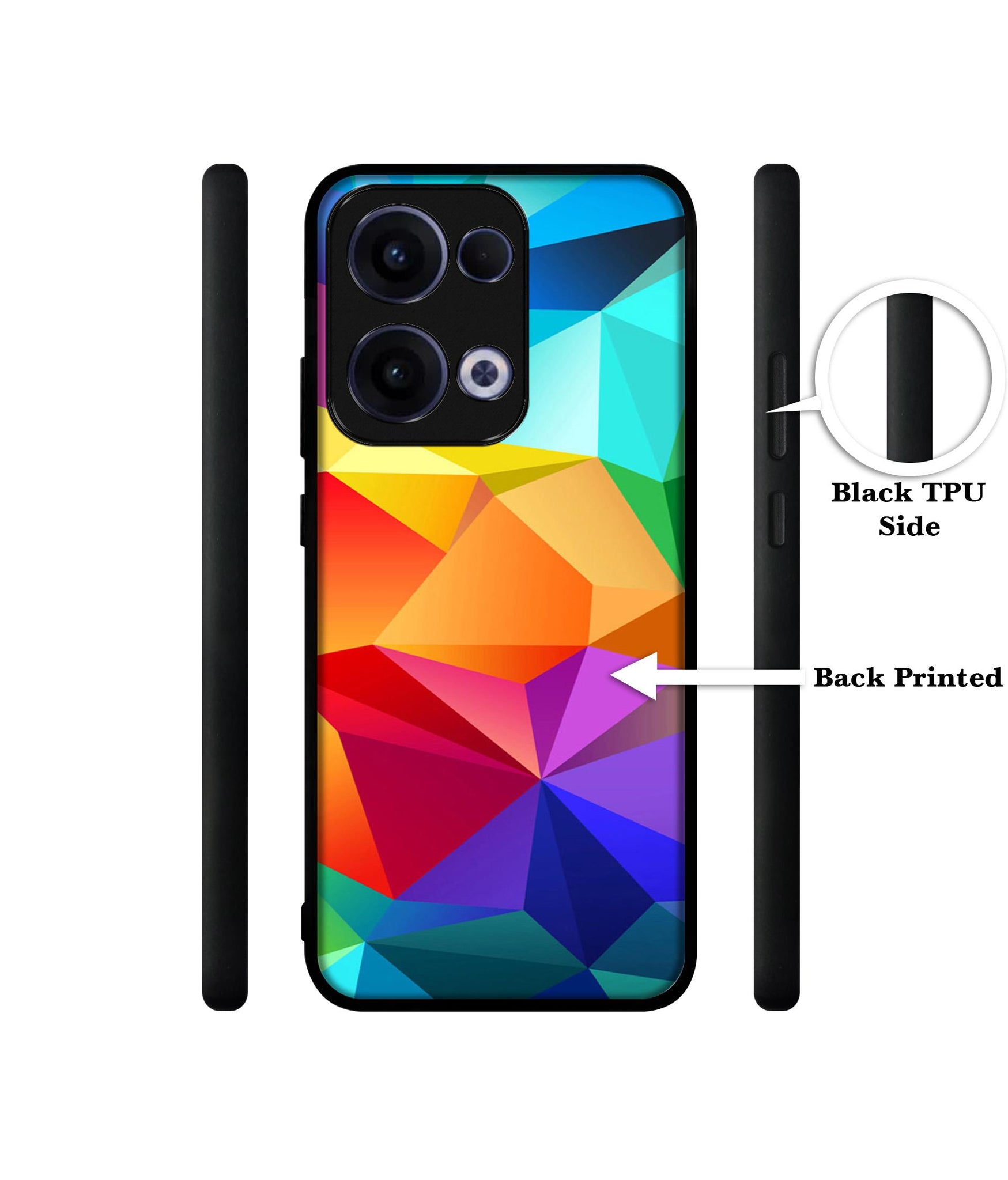Colorful Pattern Designer 2D Printed Back Case Cover for Oppo Reno13 5G