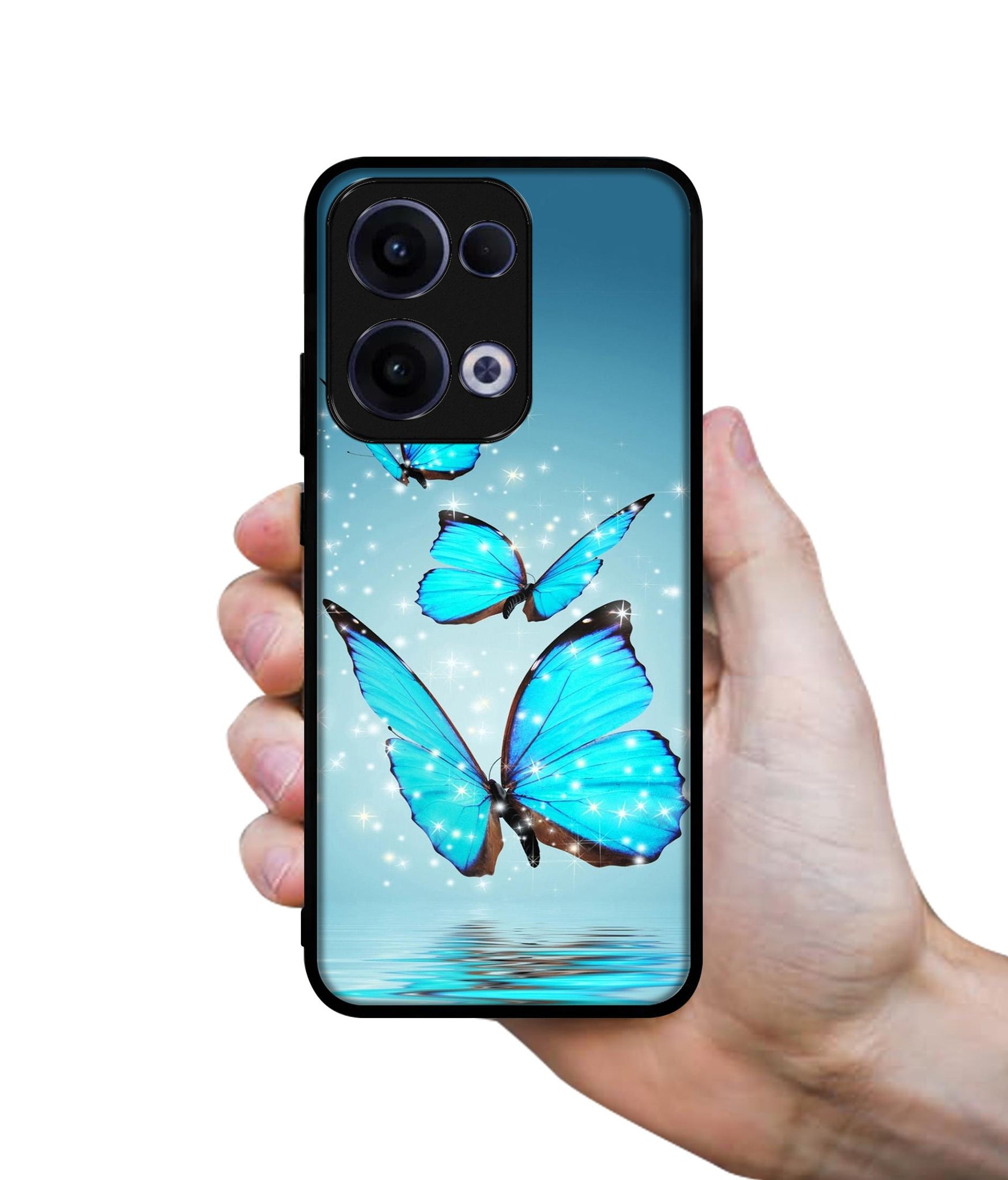Flying Butterflies Designer 2D Printed Back Case Cover for Oppo Reno13 5G