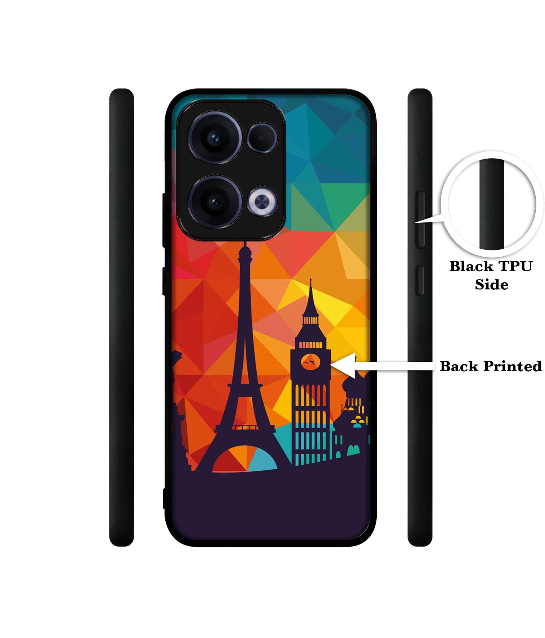 Colored Paris Designer 2D Printed Back Case Cover for Oppo Reno13 5G
