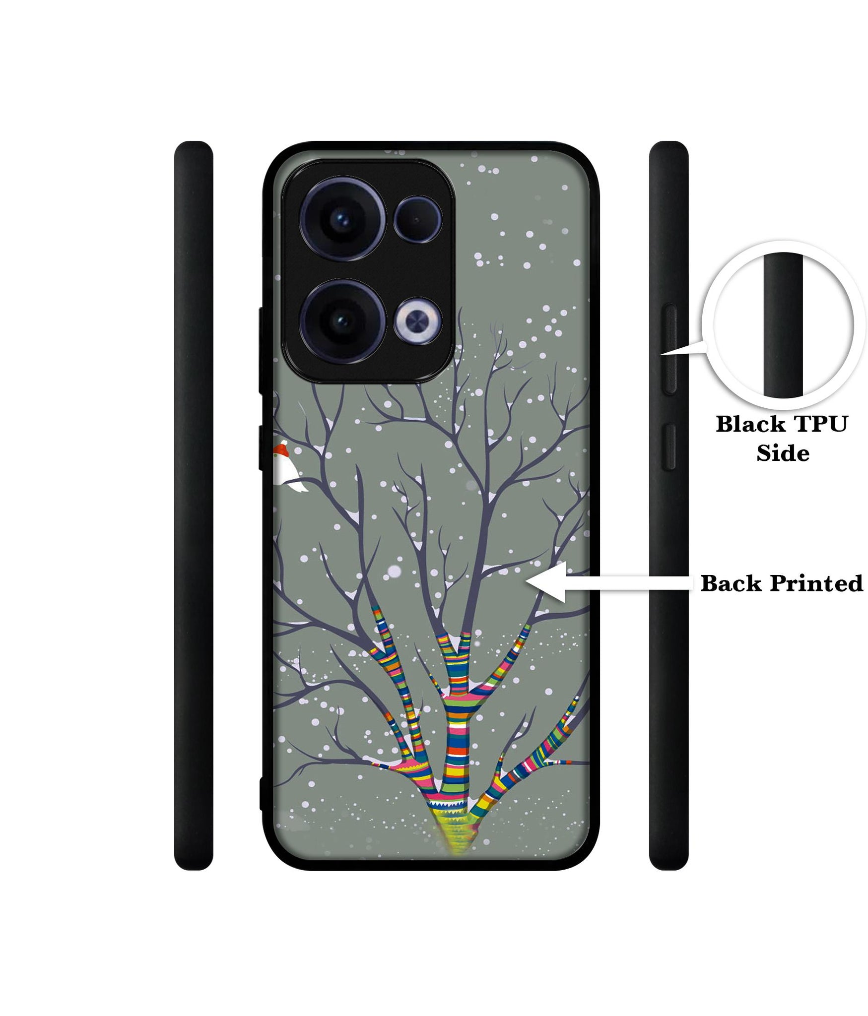 Winter Pattern Print Designer 2D Printed Back Case Cover for Oppo Reno13 5G