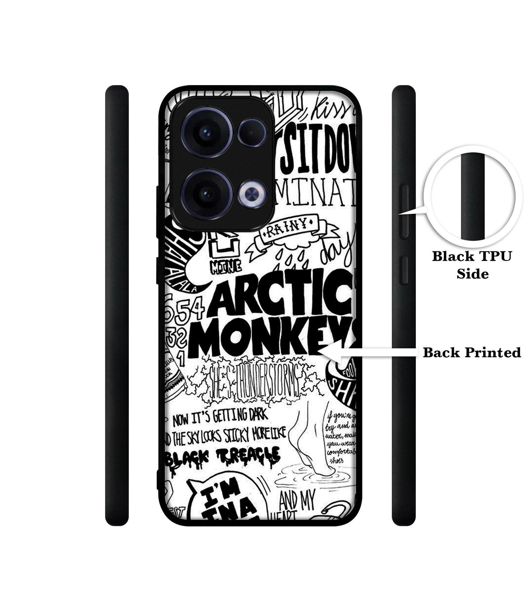 Arctic Monkeys Pattern Designer 2D Printed Back Case Cover for Oppo Reno13 5G