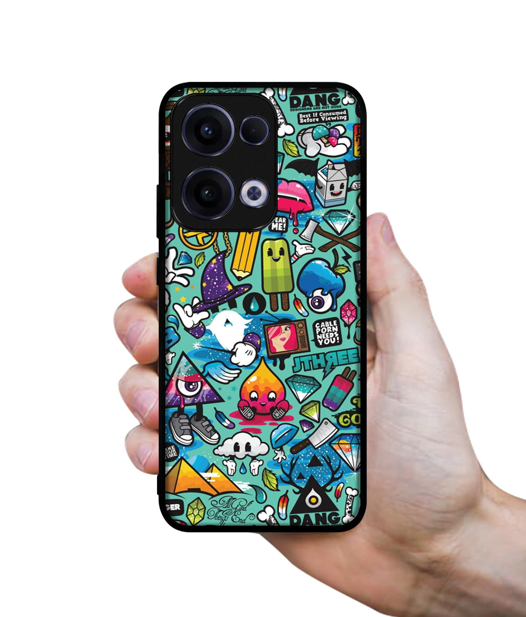 Crazy Designer 2D Printed Back Case Cover for Oppo Reno13 5G