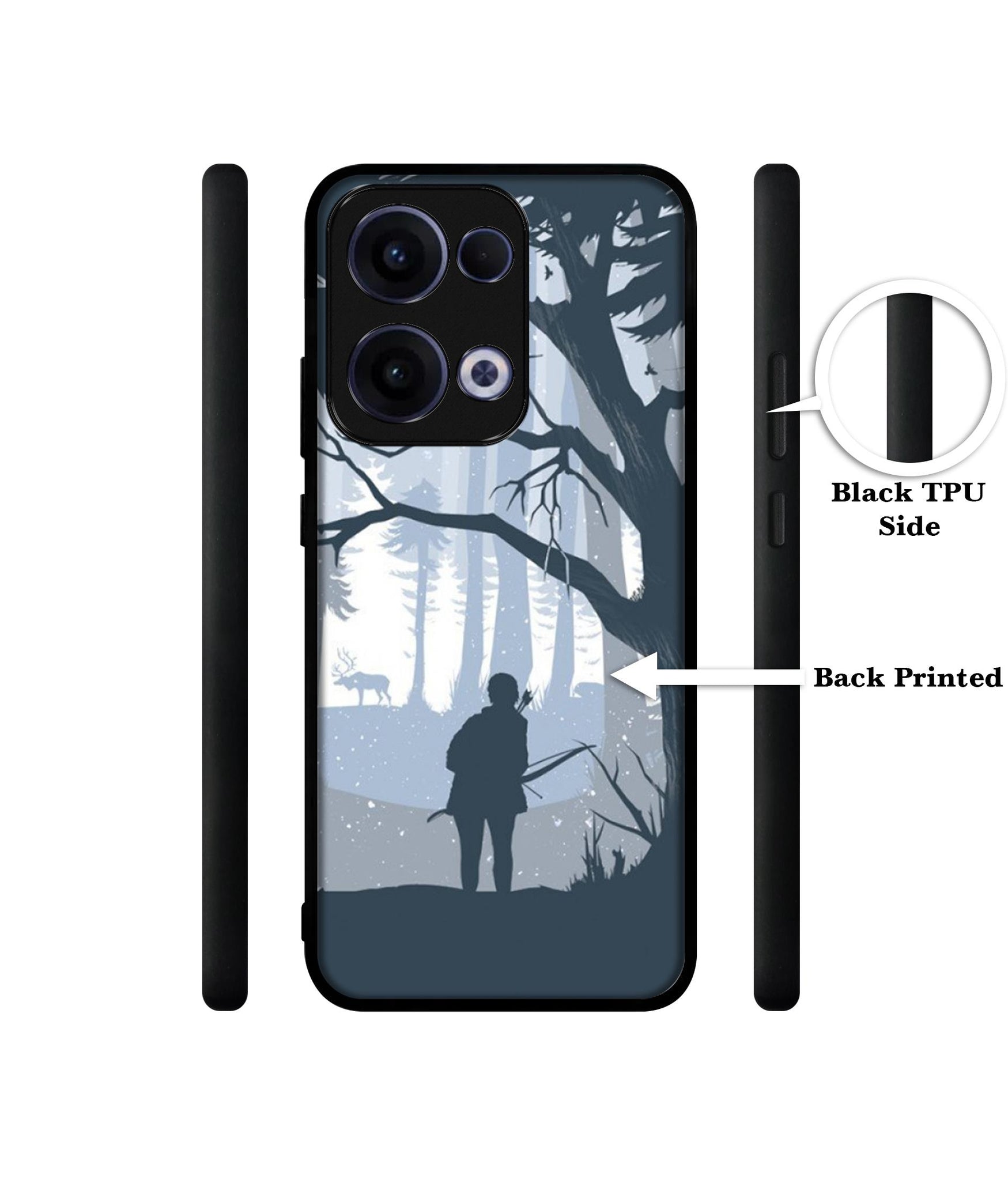 Hunter Designer 2D Printed Back Case Cover for Oppo Reno13 5G
