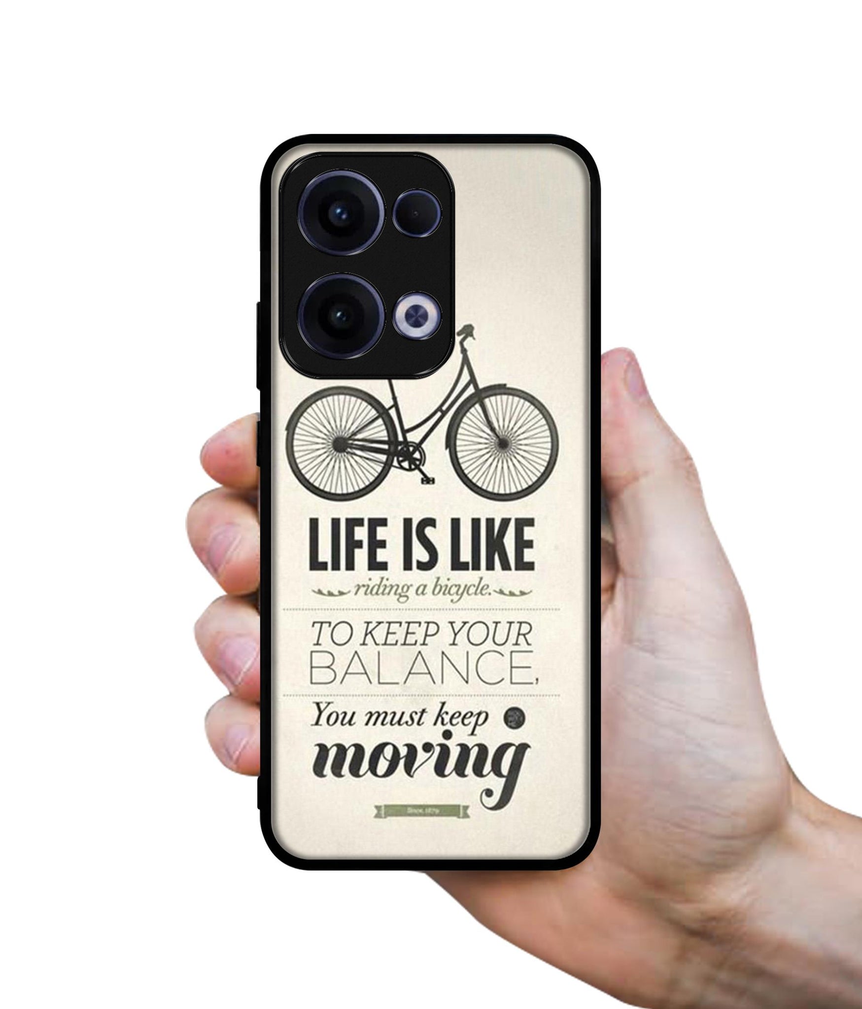 Life is Like Moving Designer 2D Printed Back Case Cover for Oppo Reno13 5G