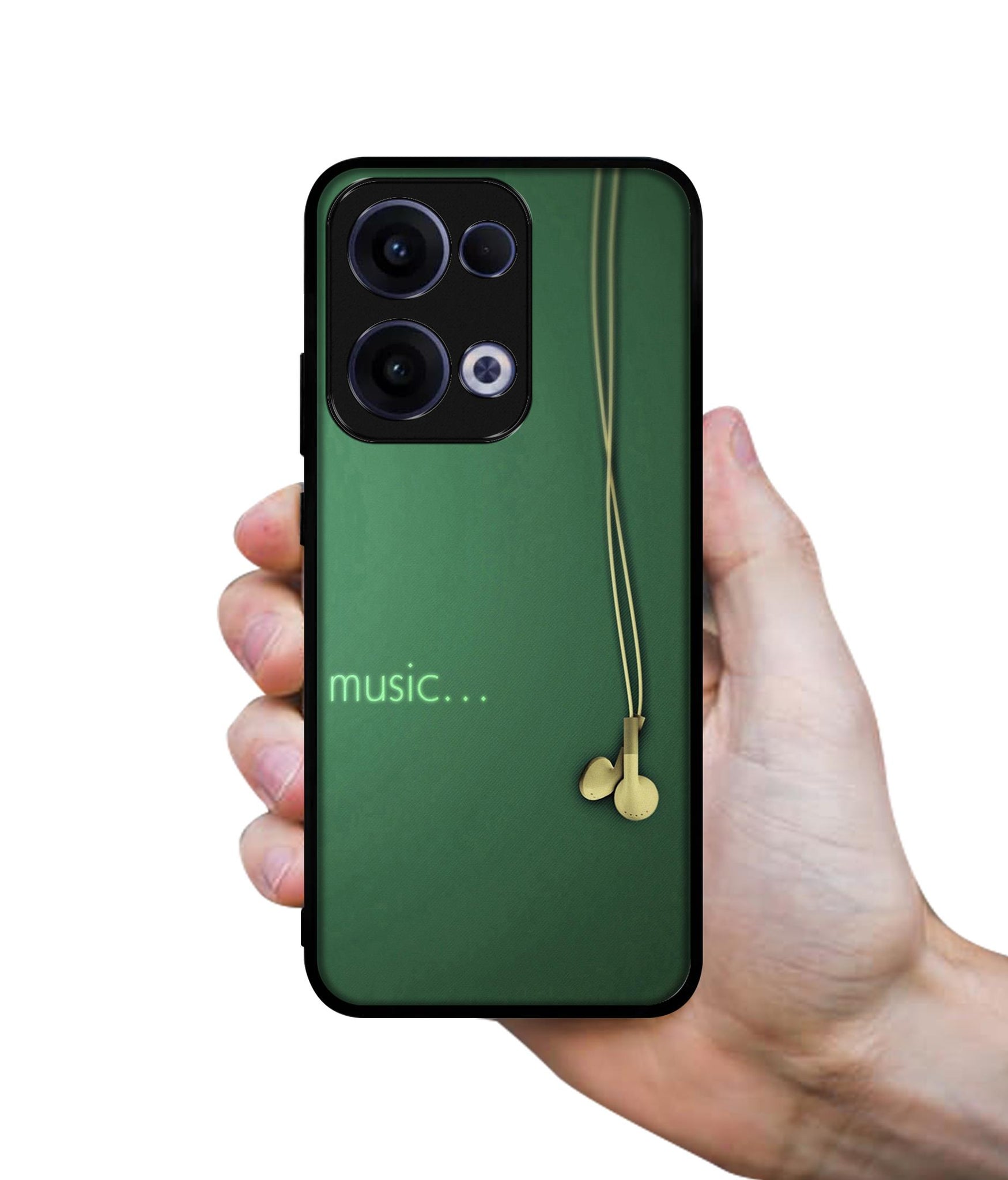 Headphone Music Designer 2D Printed Back Case Cover for Oppo Reno13 5G