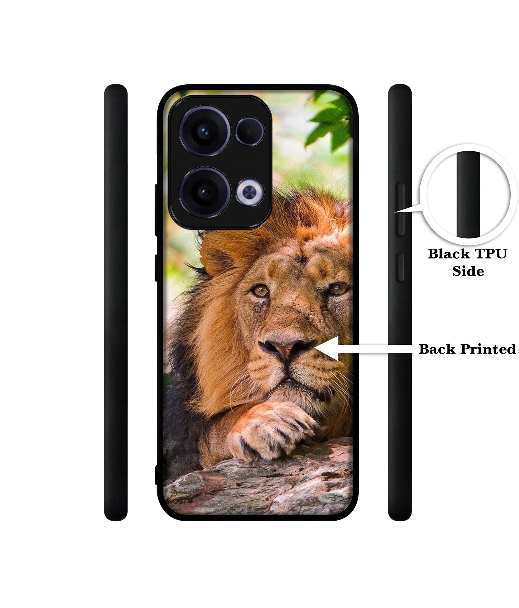 Tiger Pattern Print Designer 2D Printed Back Case Cover for Oppo Reno13 5G