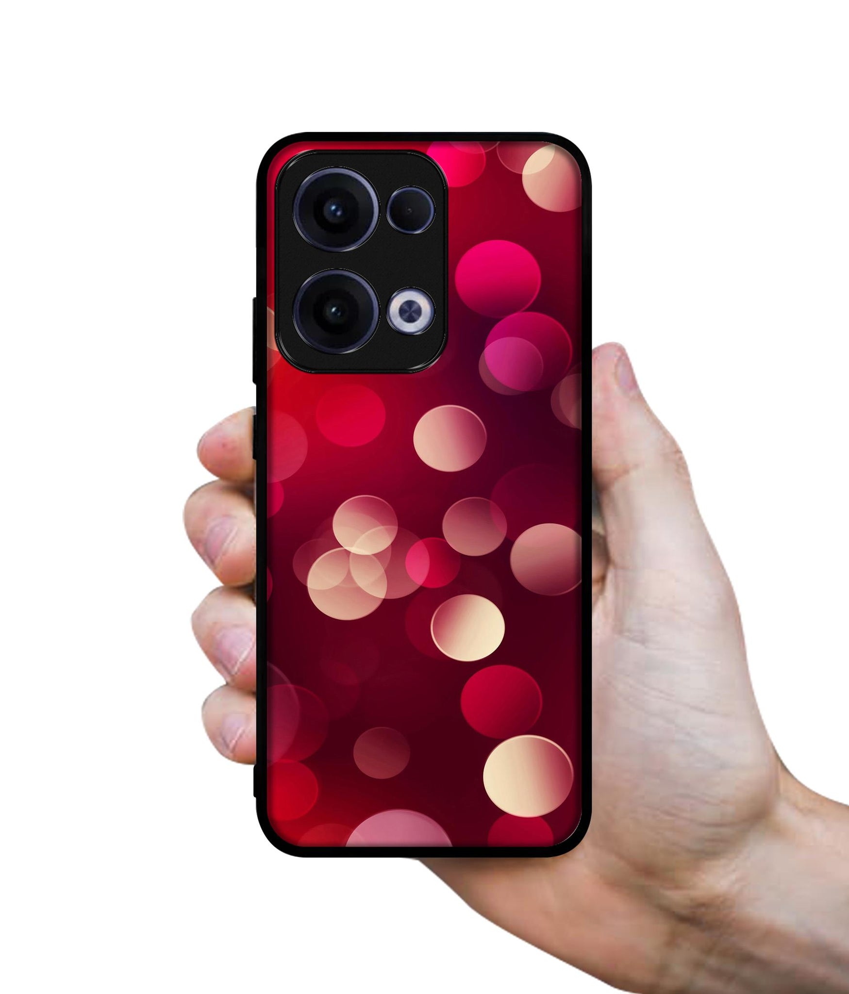 3D Circles Designer 2D Printed Back Case Cover for Oppo Reno13 5G