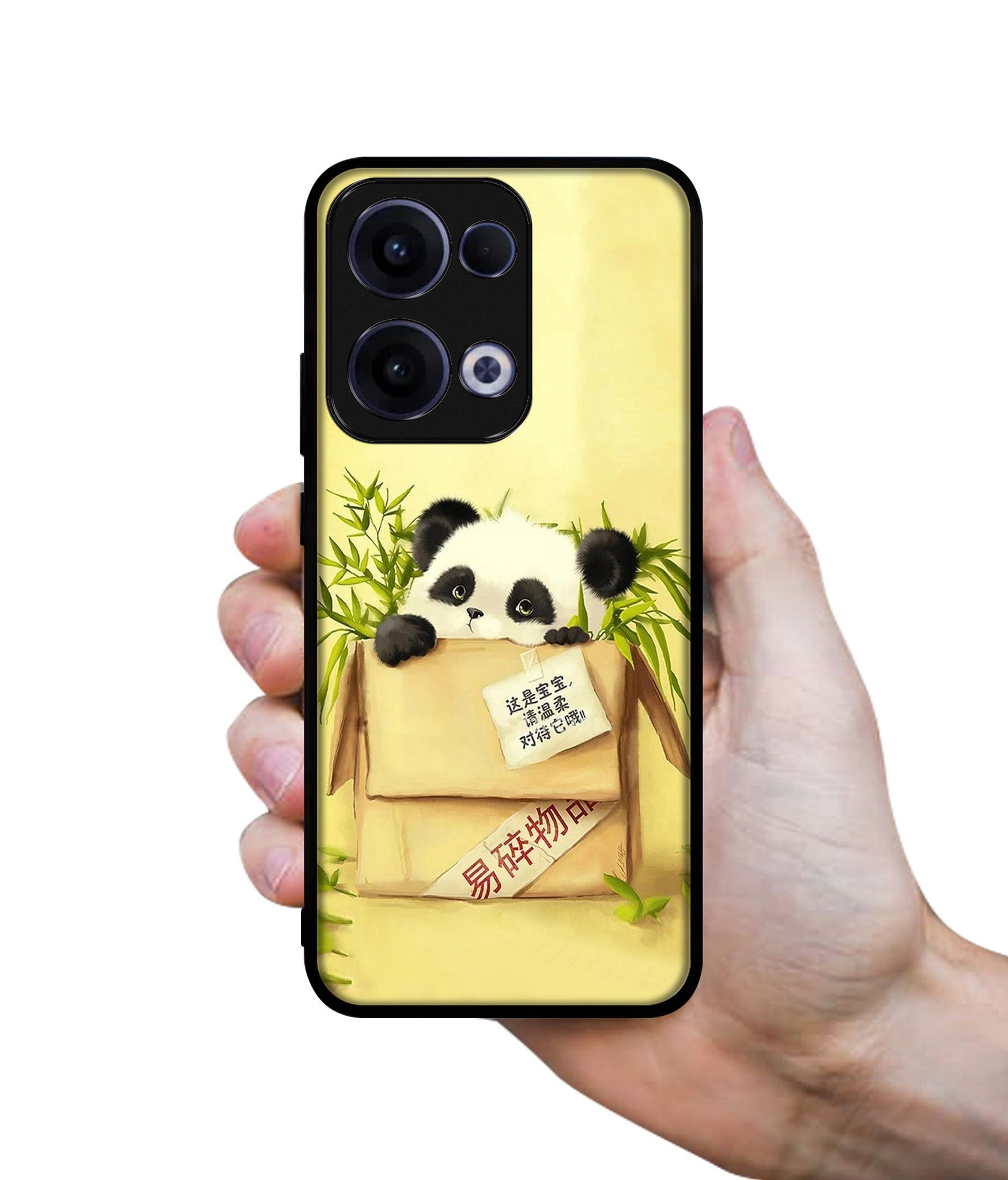 Panda In Box Designer 2D Printed Back Case Cover for Oppo Reno13 5G